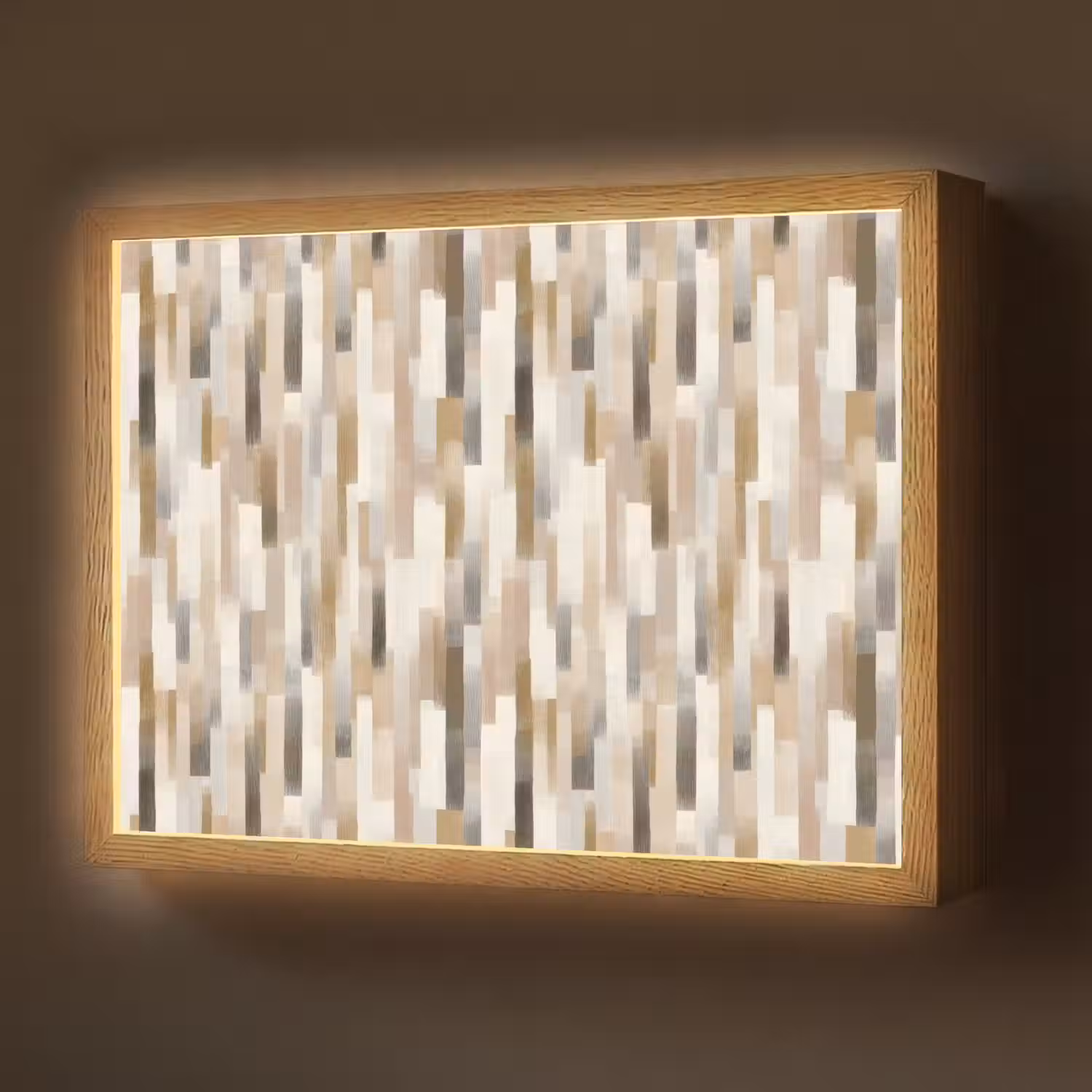 Abstract - Patroon - Kwaststreken Light Box met batterij (Wandlamp) middel 907 -z3d_website