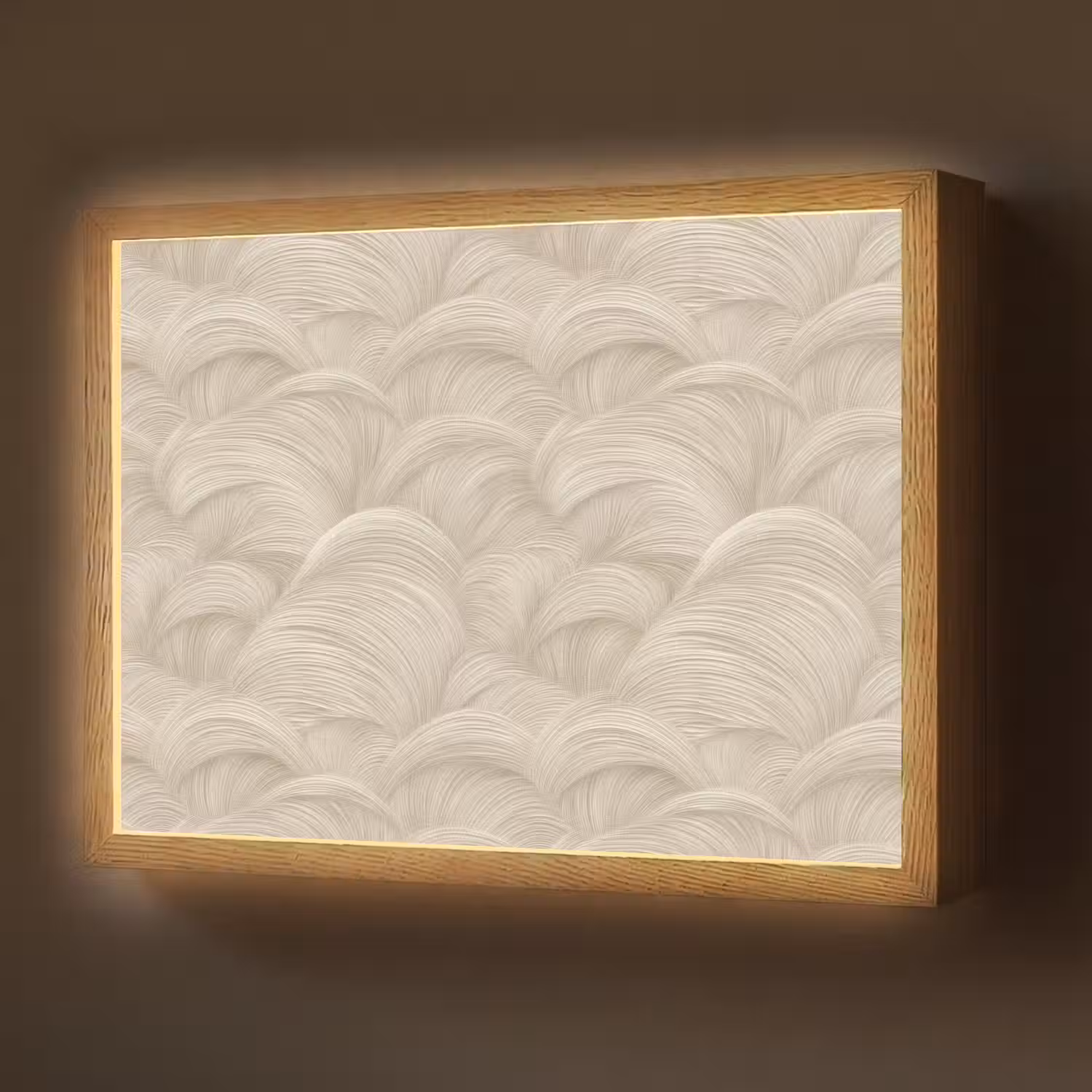 Bogen - Patroon - Beige Light Box met batterij (Wandlamp) middel 907 -z3d_website