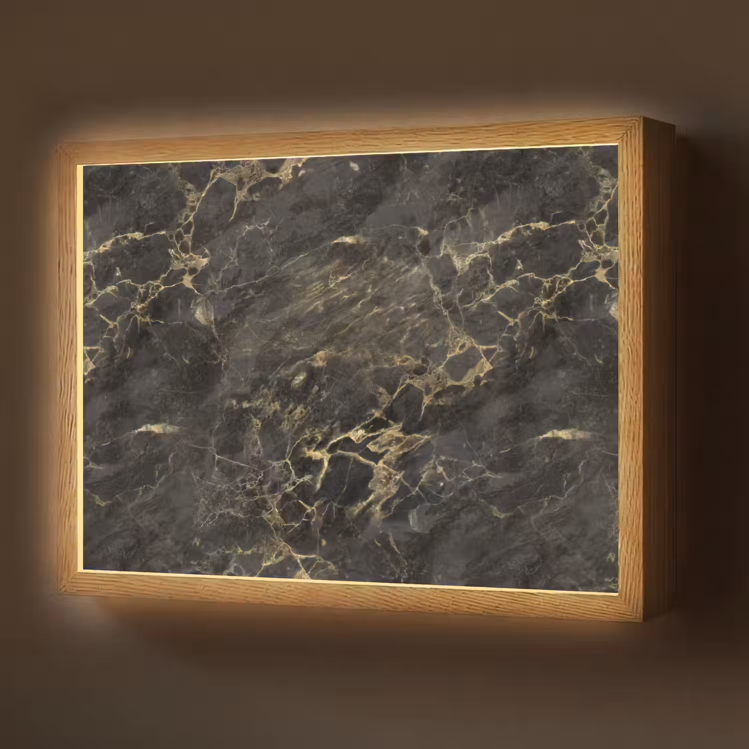 Zwart - Marmer - Goud - Nerf Light Box met batterij (Wandlamp) middel 907 -z3d_website