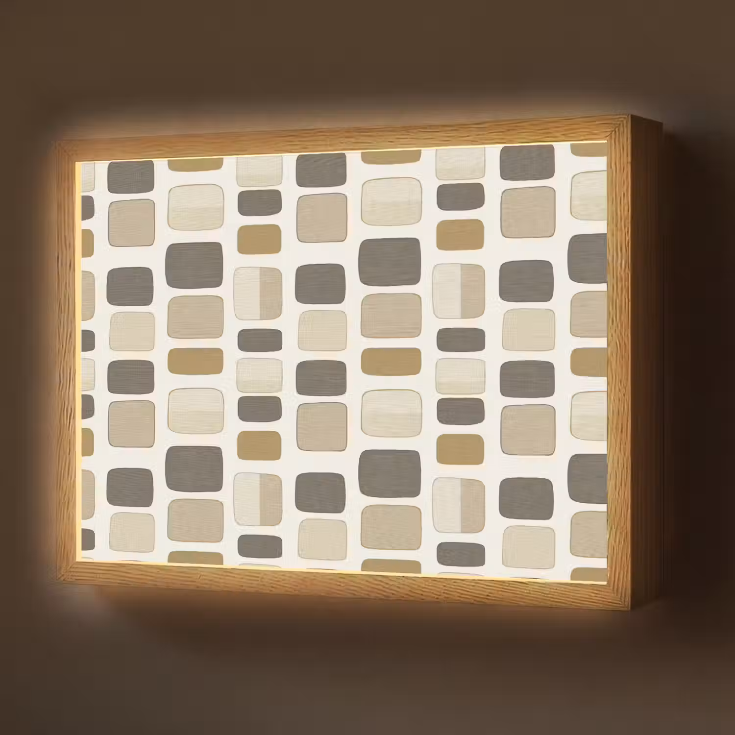 Blokken - Vintage - Grijs Light Box met batterij (Wandlamp) middel 907 -z3d_website