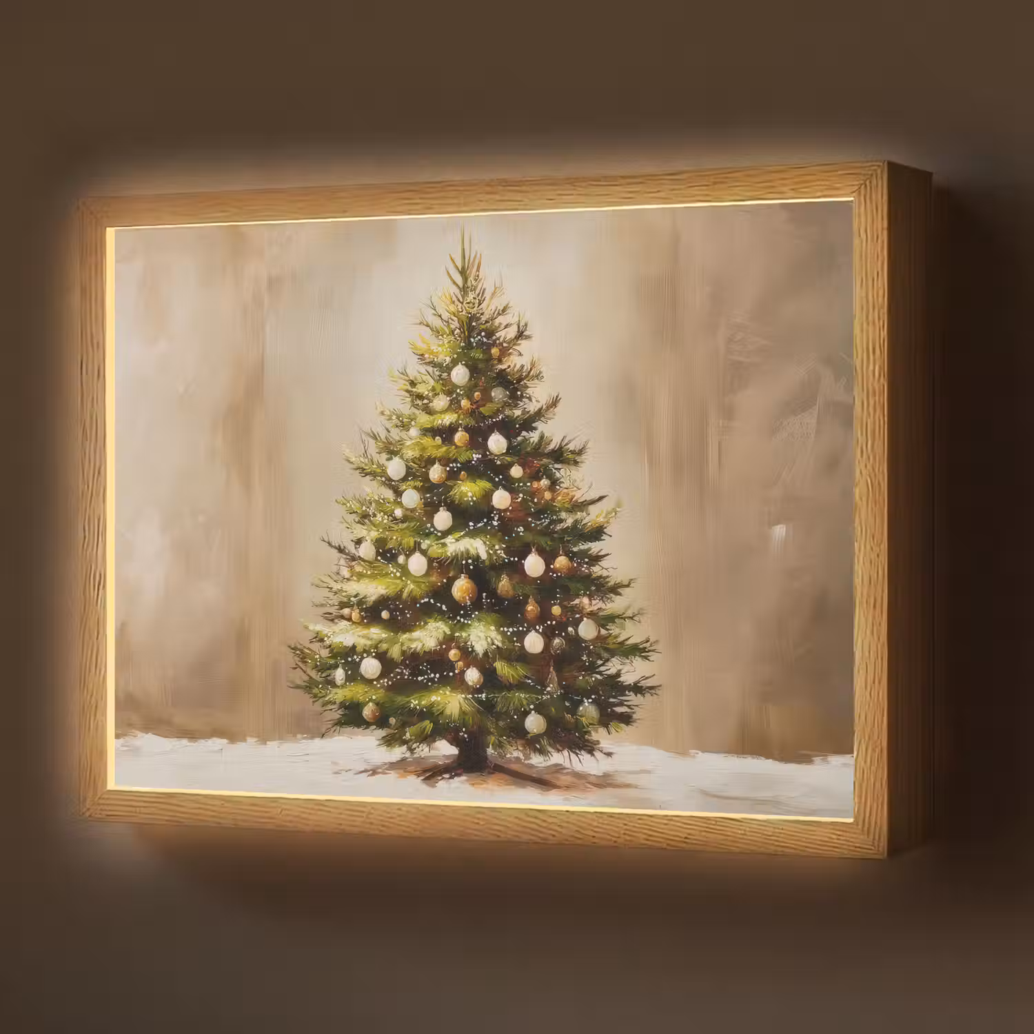 Kerst - Sfeer - Groen Light Box met batterij (Wandlamp) middel -z3d_website