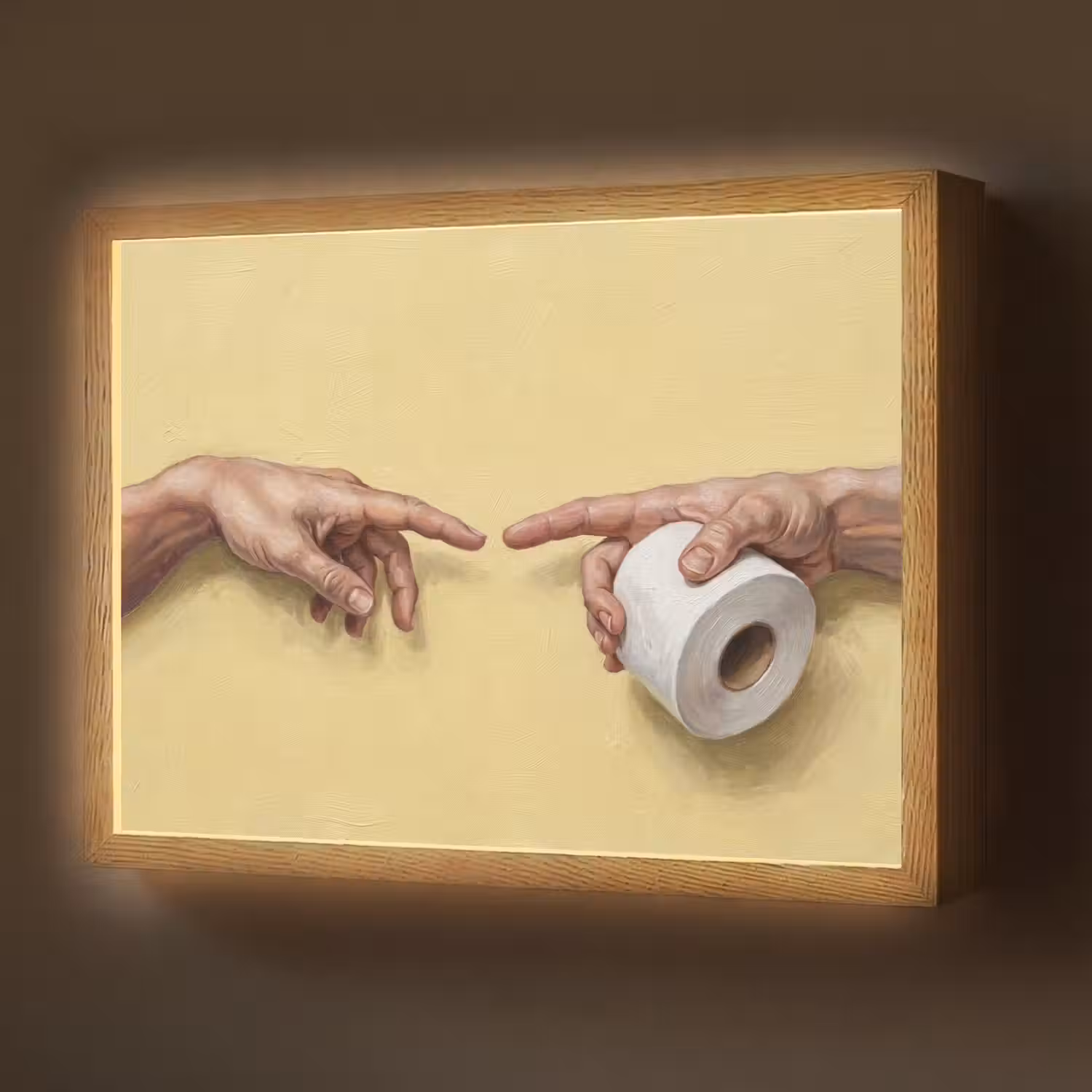 Klassiek - Kunst - Humor Light Box met batterij (Wandlamp) middel -z3d_website