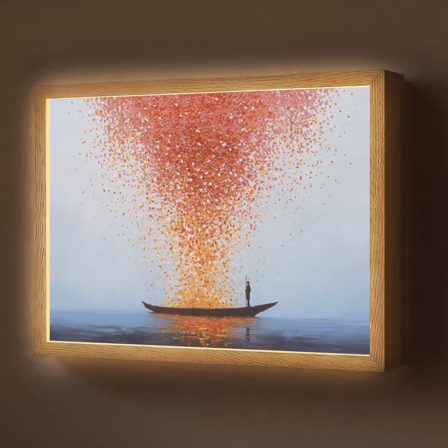 Wolk - Confetti - Boot - Wateroppervlakte Light Box met batterij (Wandlamp) middel -z3d_website