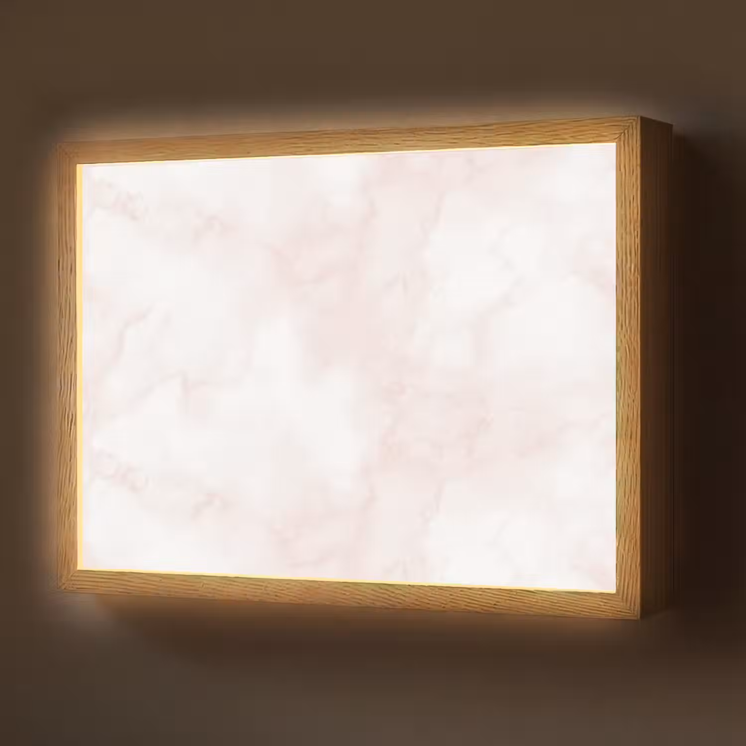 Wolkenstructuur - Roze - Marmer Light Box met batterij (Wandlamp) middel 907 -z3d_website