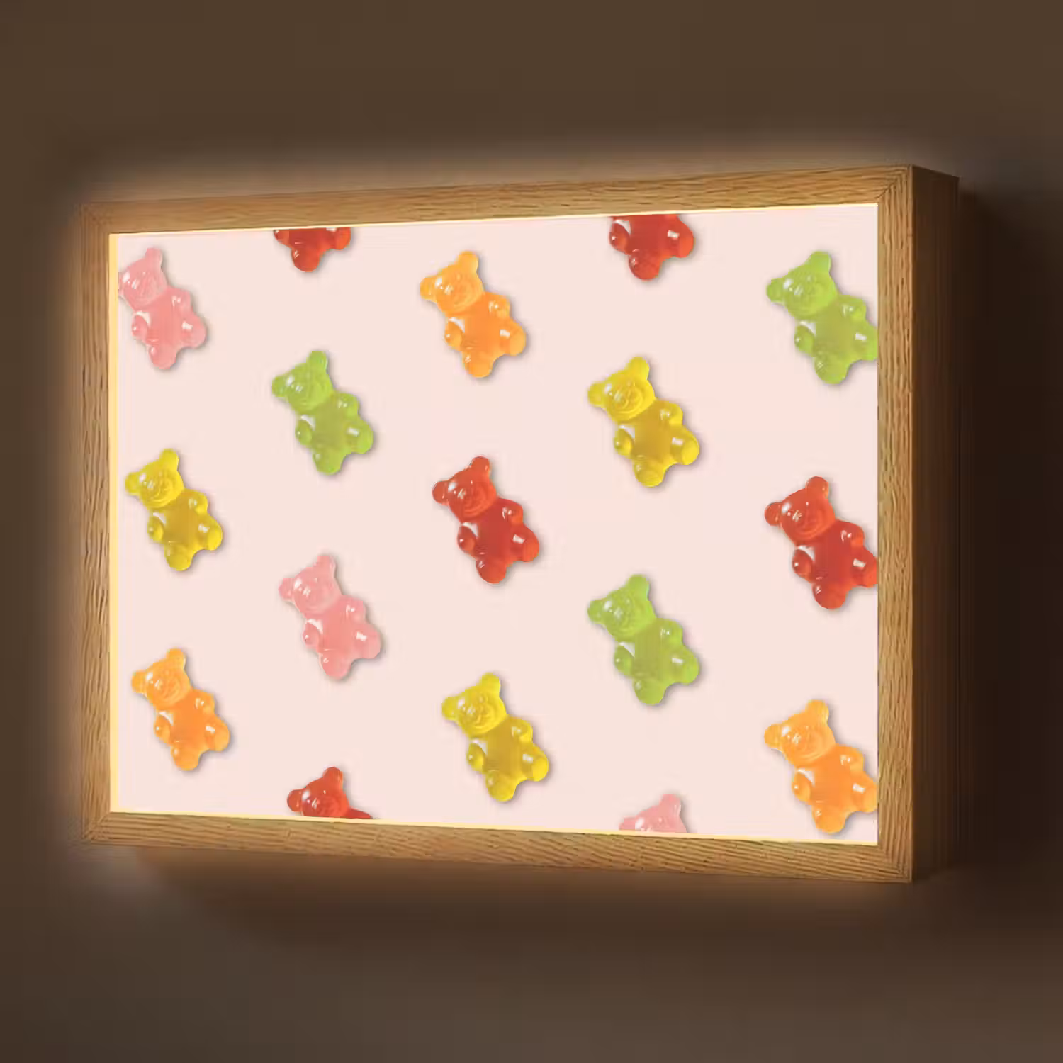 Kleur - Snoep - Roze Light Box met batterij (Wandlamp) middel -z3d_website