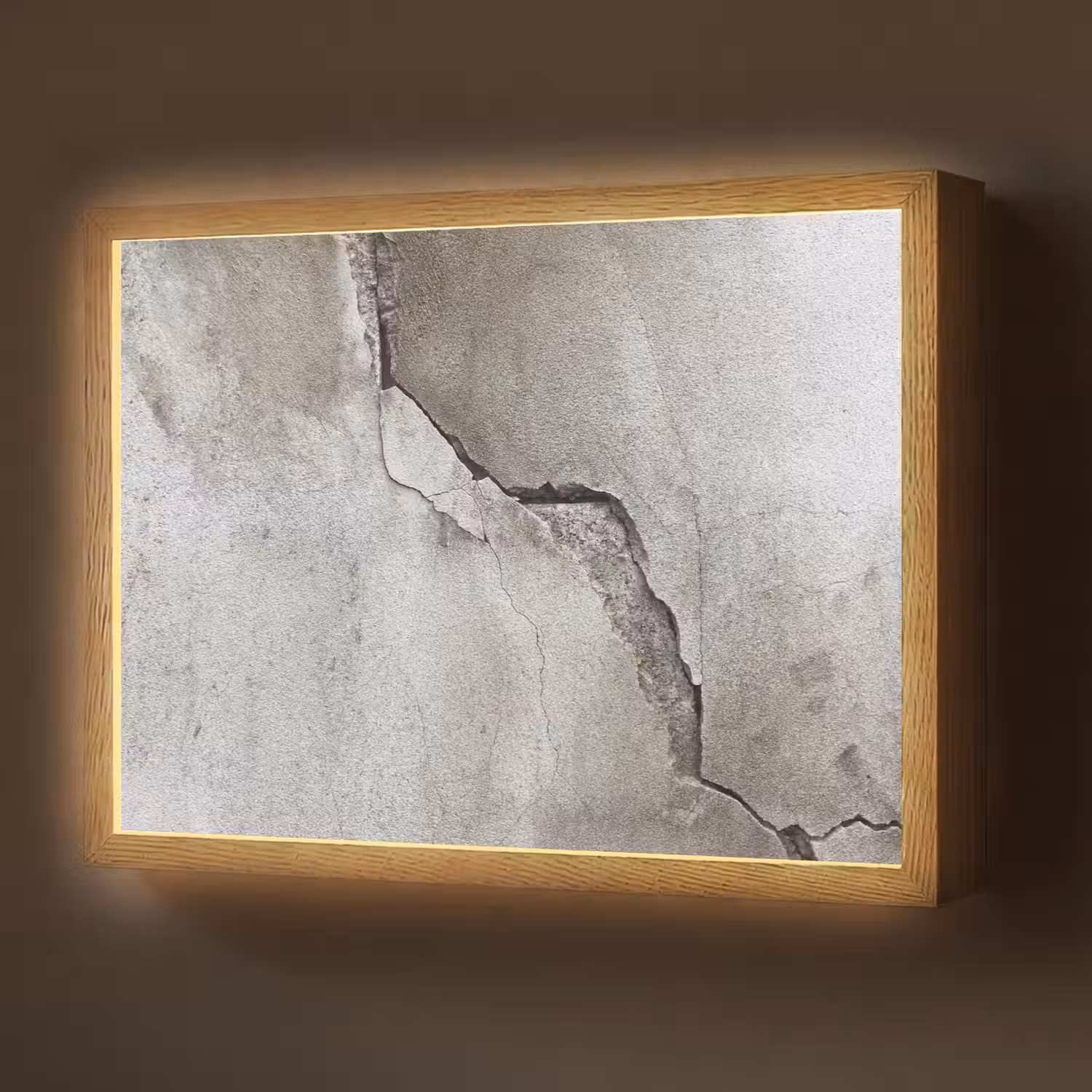 Beton - Industrieel - Grijs Light Box met batterij (Wandlamp) middel -z3d_website