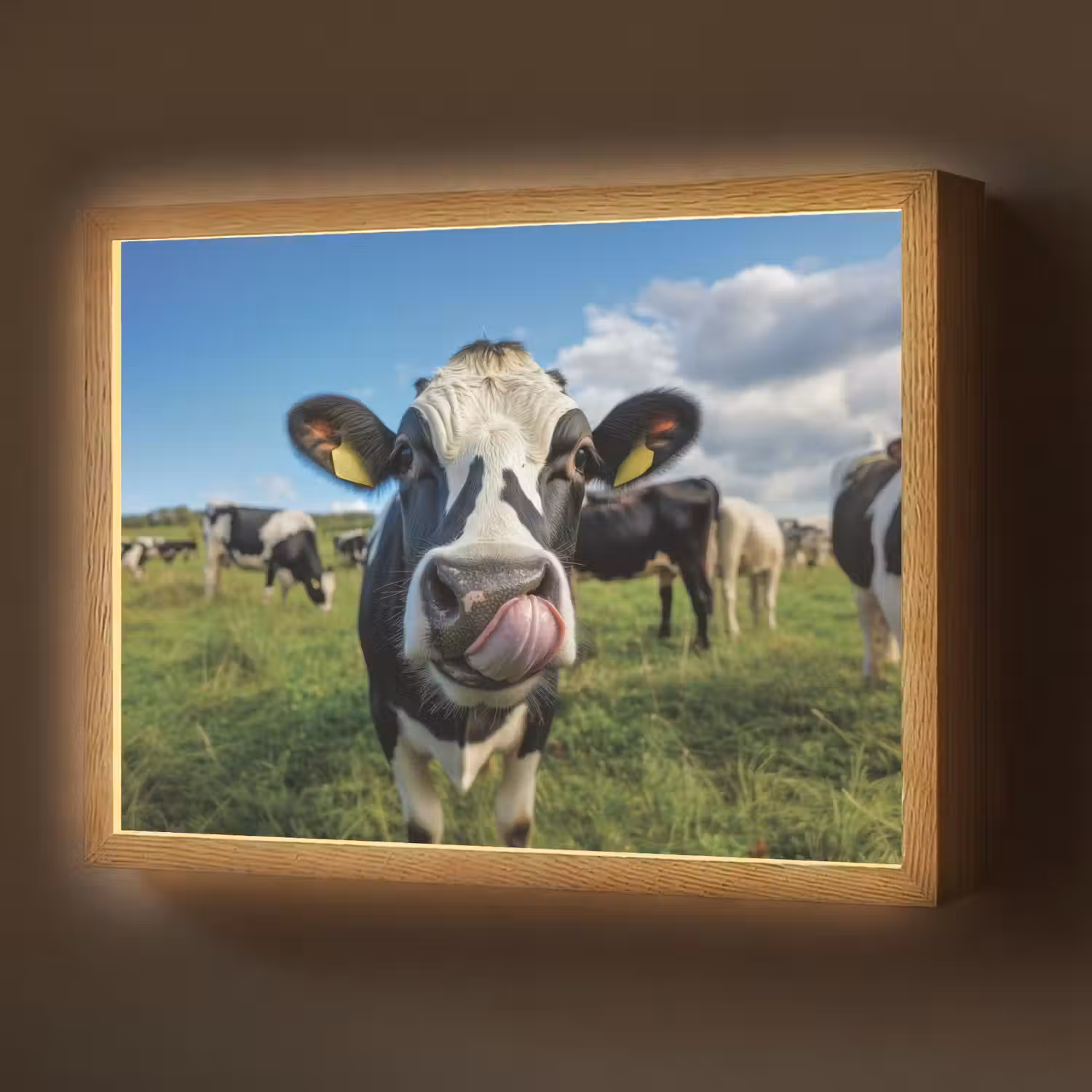 Koe - Tong - Weide Light Box met batterij (Wandlamp) middel -z3d_website