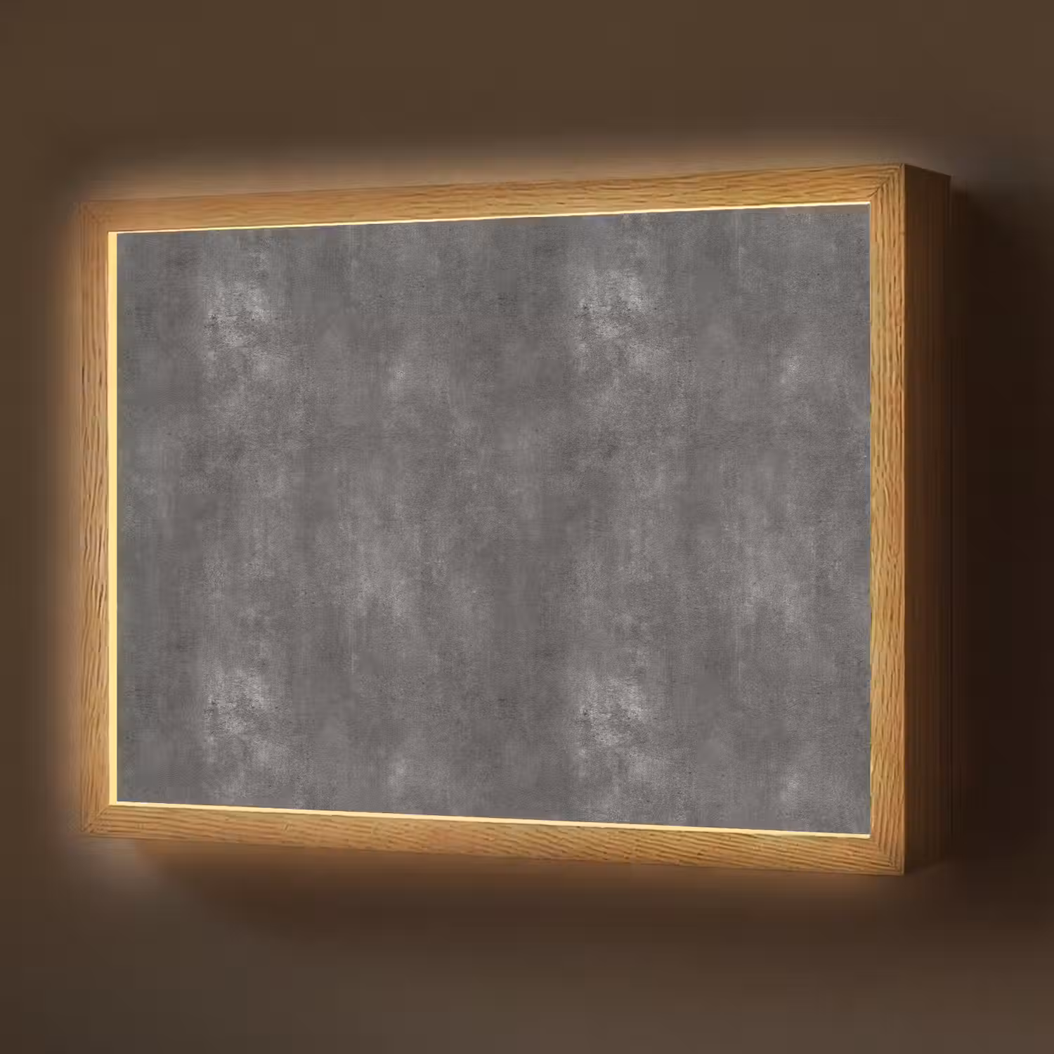 Donkergrijs - Ruw - Beton Light Box met batterij (Wandlamp) middel 907 -z3d_website