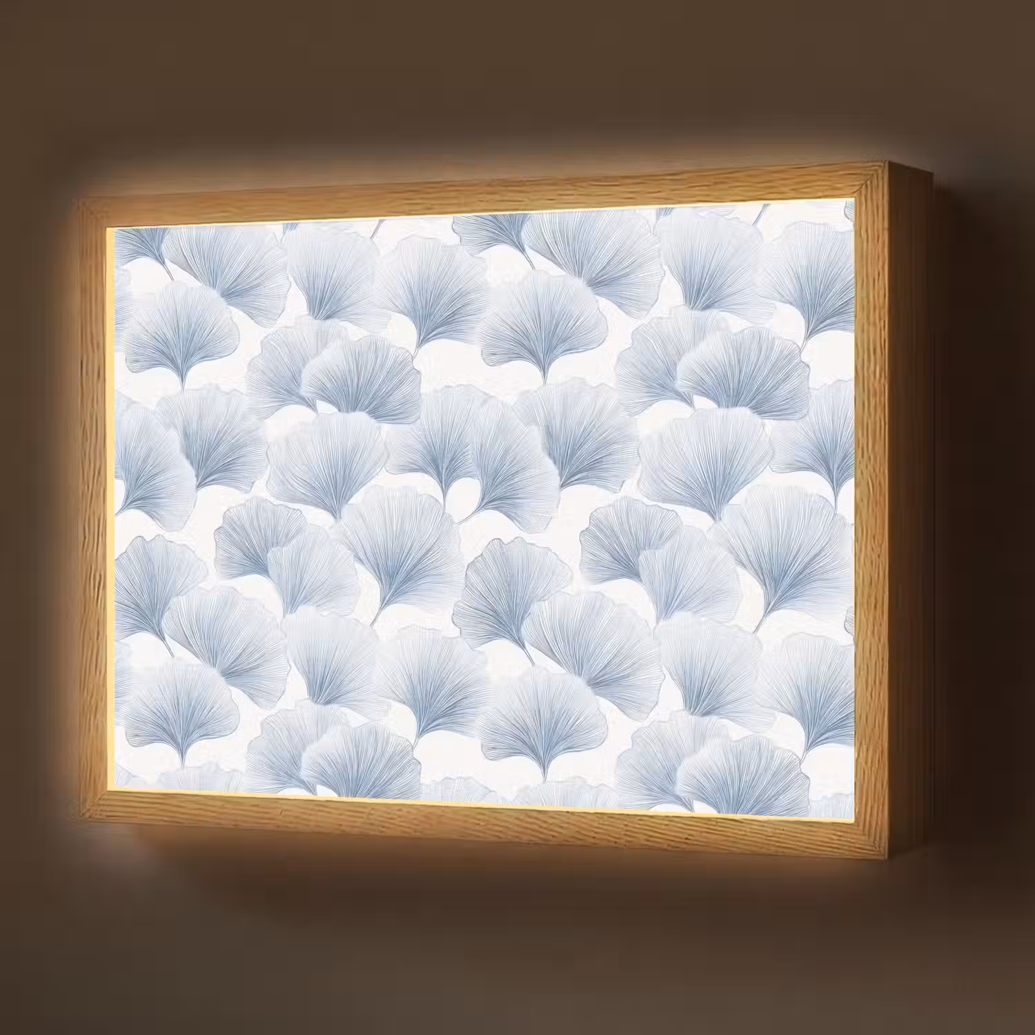Waaier - Modern - Blauw Light Box met batterij (Wandlamp) middel 907 -z3d_website