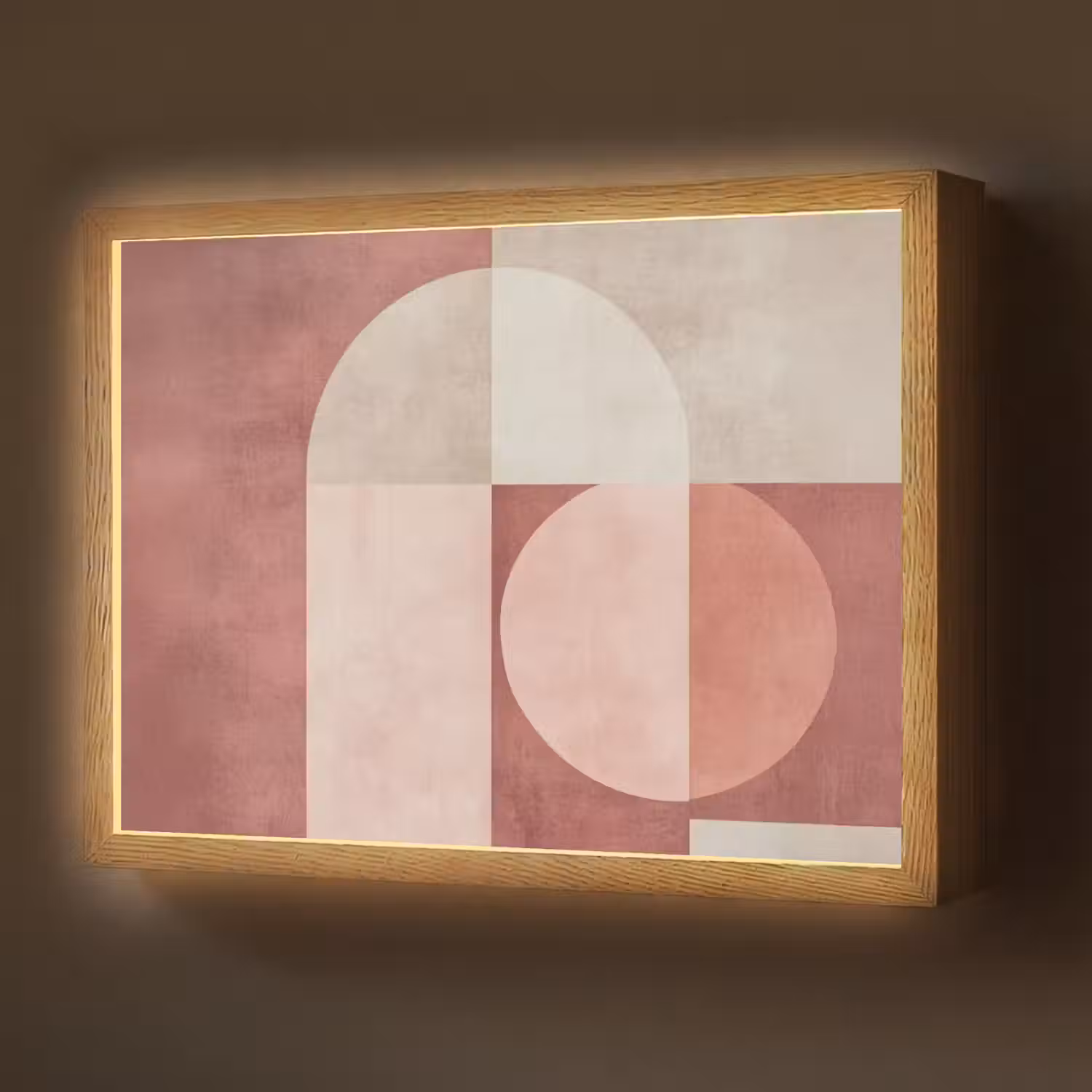 Figuren - Abstract - Roze Light Box met batterij (Wandlamp) middel -z3d_website