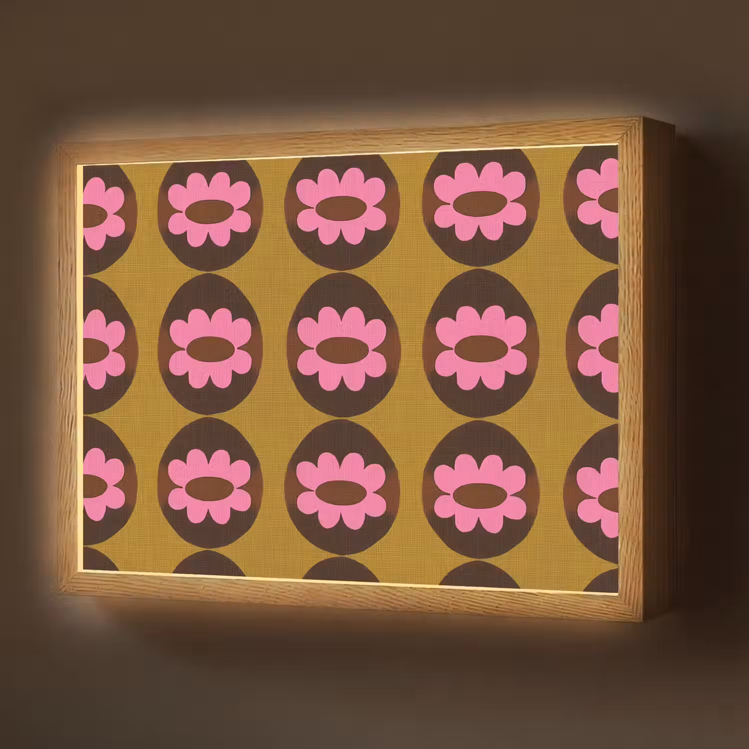 Grafisch - Patroon - Kleurrijk Light Box met batterij (Wandlamp) middel 907 -z3d_website