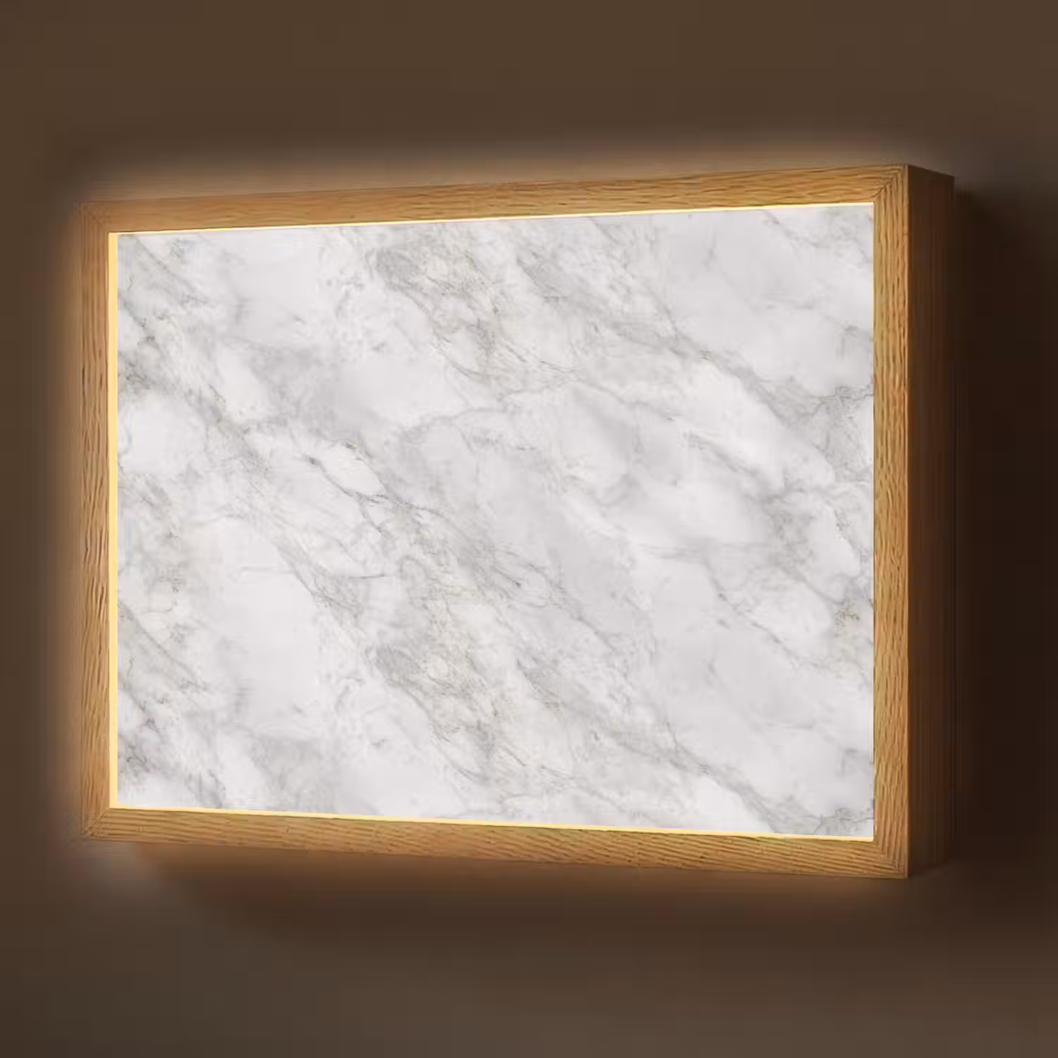 Grijs - Wit - Marmer Light Box met batterij (Wandlamp) middel 907 -z3d_website