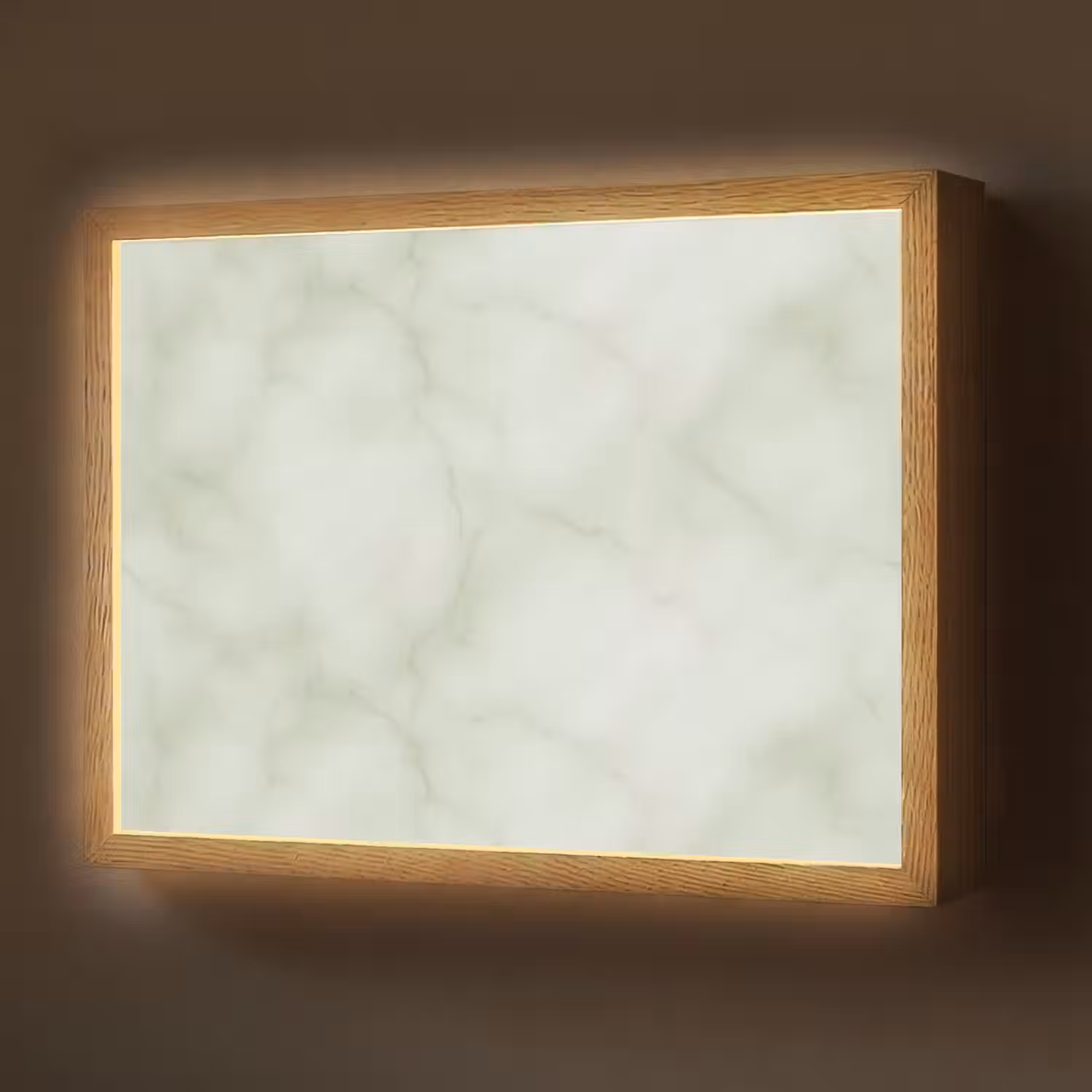 Groen - Marmer - Aders Light Box met batterij (Wandlamp) middel 907 -z3d_website