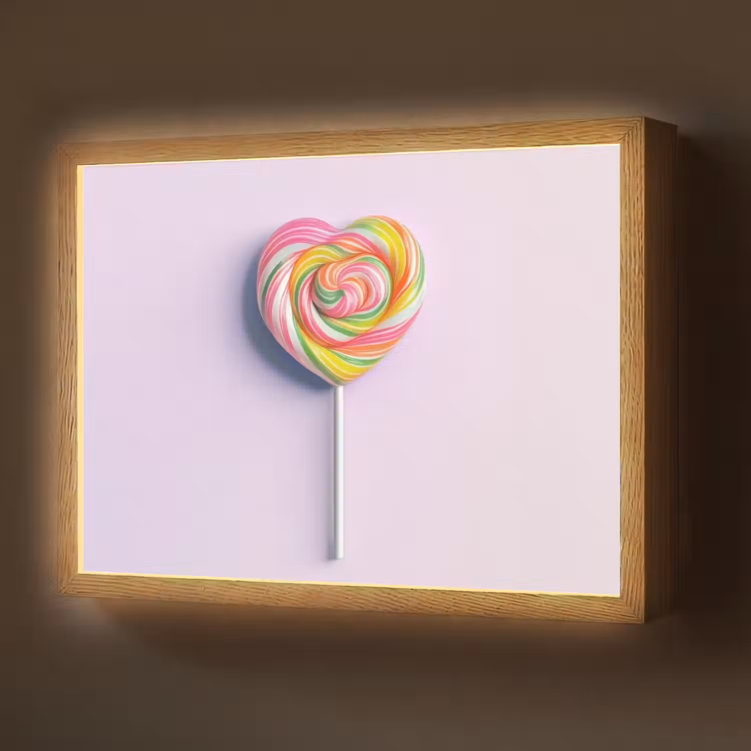 Hart - Lolly - Snoep Light Box met batterij (Wandlamp) middel -z3d_website