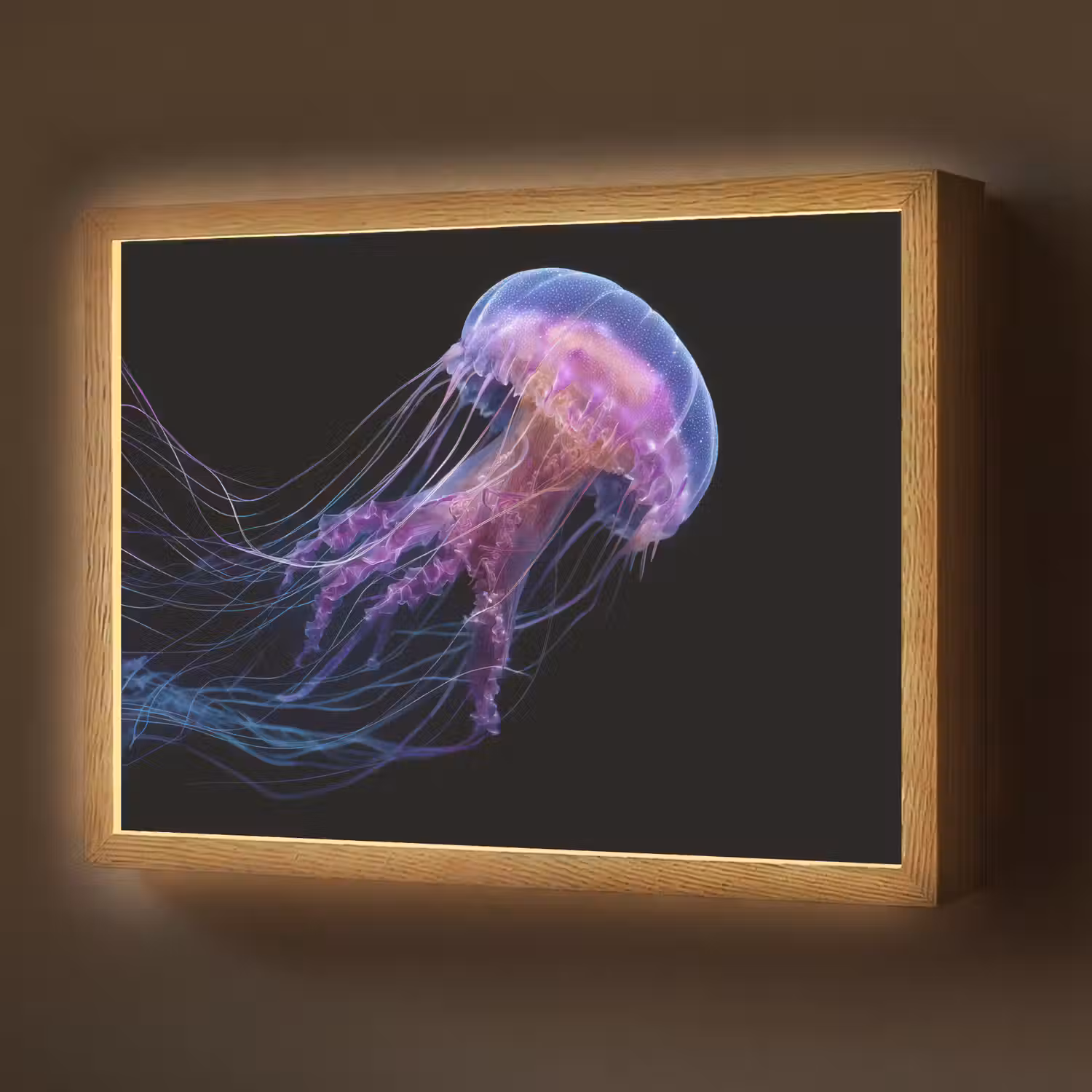 Kwal - Doorzichtig - Roze - Tentakels Light Box met batterij (Wandlamp) middel -z3d_website