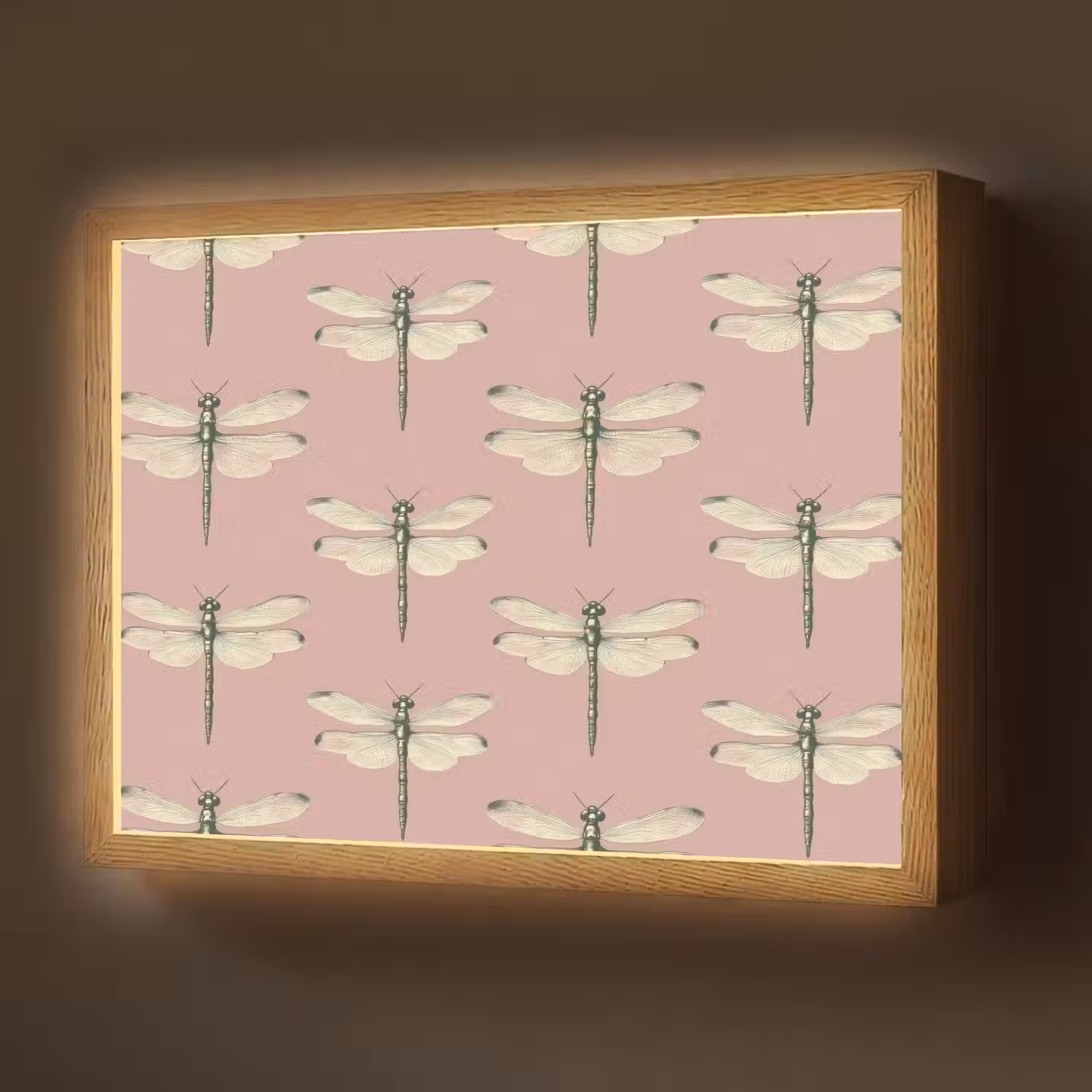 Lillibellen - Patroon - Roze Light Box met batterij (Wandlamp) middel 907 -z3d_website