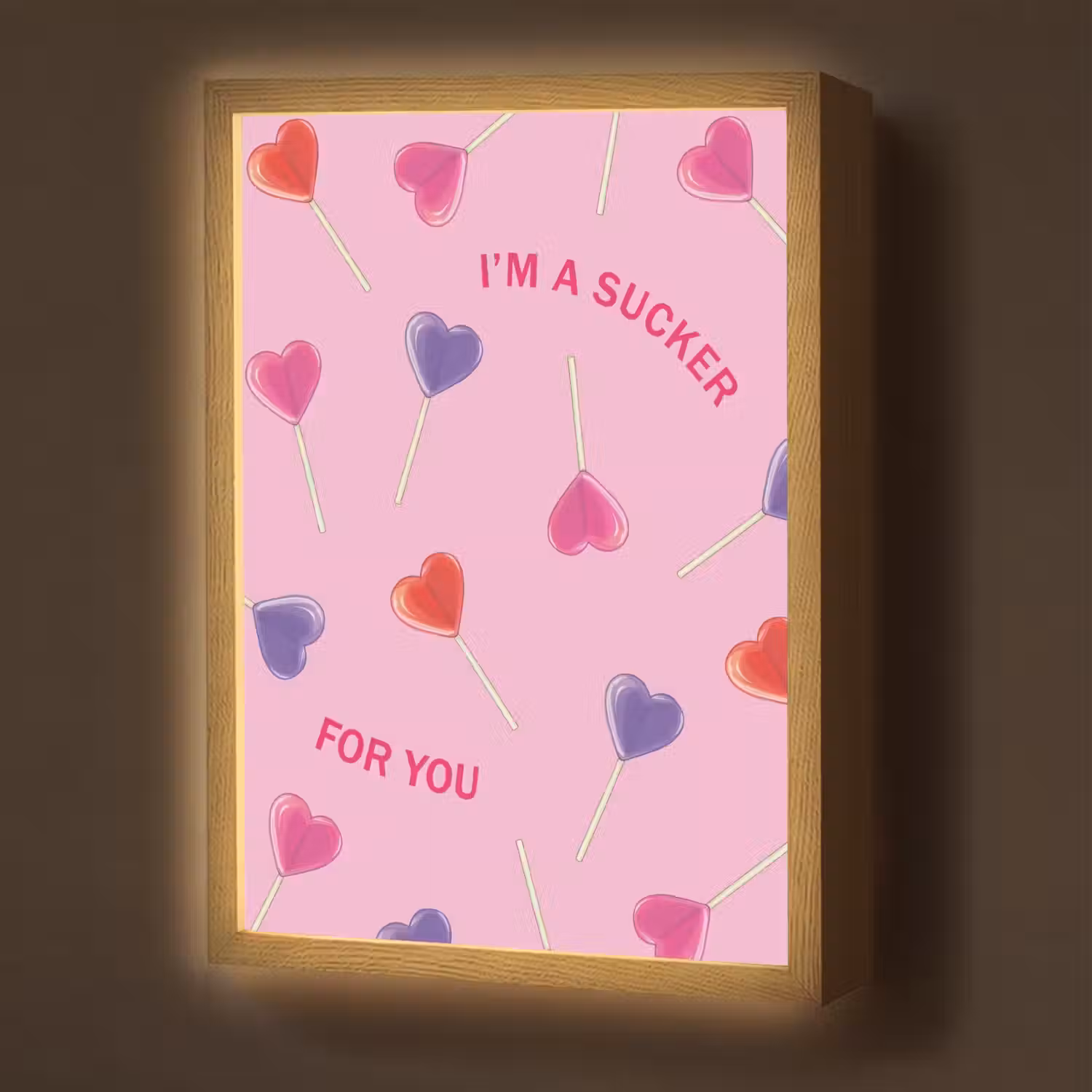 Lolly - Valentijn - Illustratie - Snoep Light Box met batterij (Wandlamp) middel -z3d_website