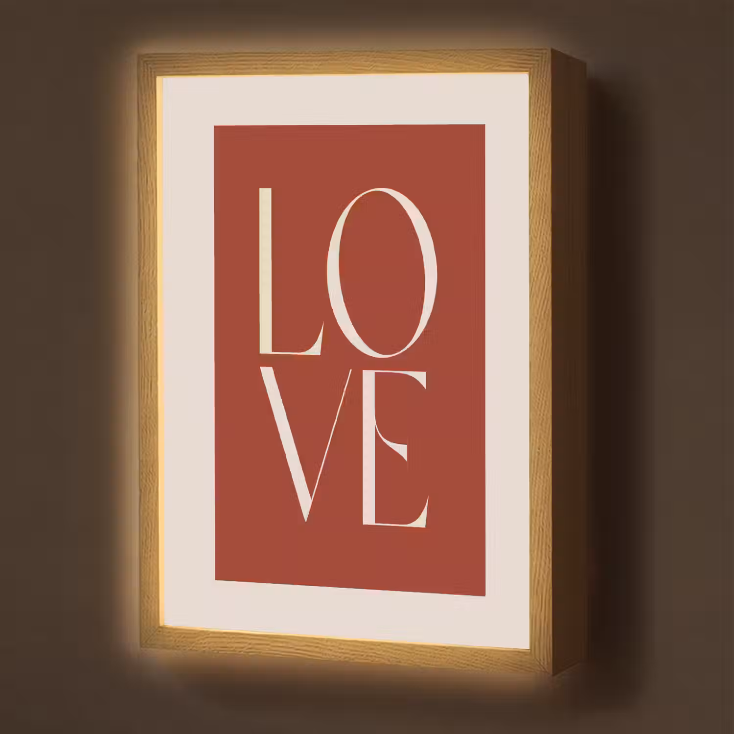 Love - Rood - Minimalistisch Light Box met batterij (Wandlamp) middel -z3d_website