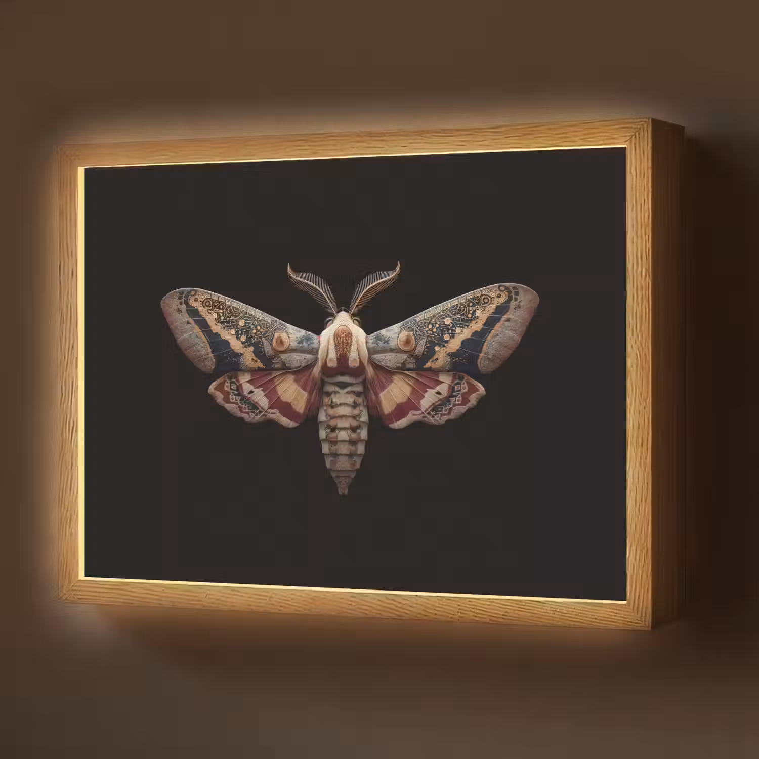 Mot - Oosterse patronen - Sierlijk Light Box met batterij (Wandlamp) middel -z3d_website