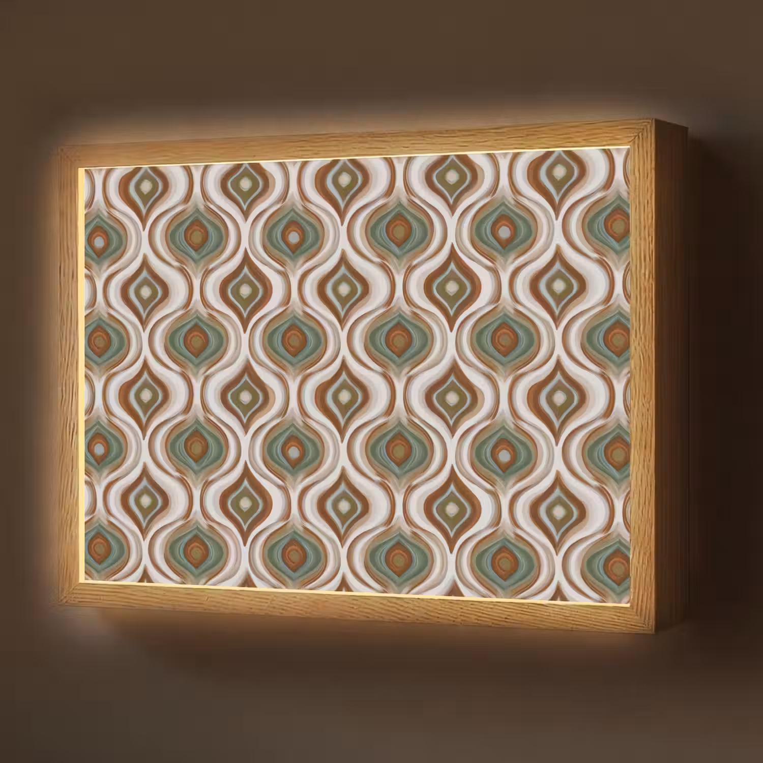 Motief - Patroon - Kleurrijk Light Box met batterij (Wandlamp) middel 907 -z3d_website
