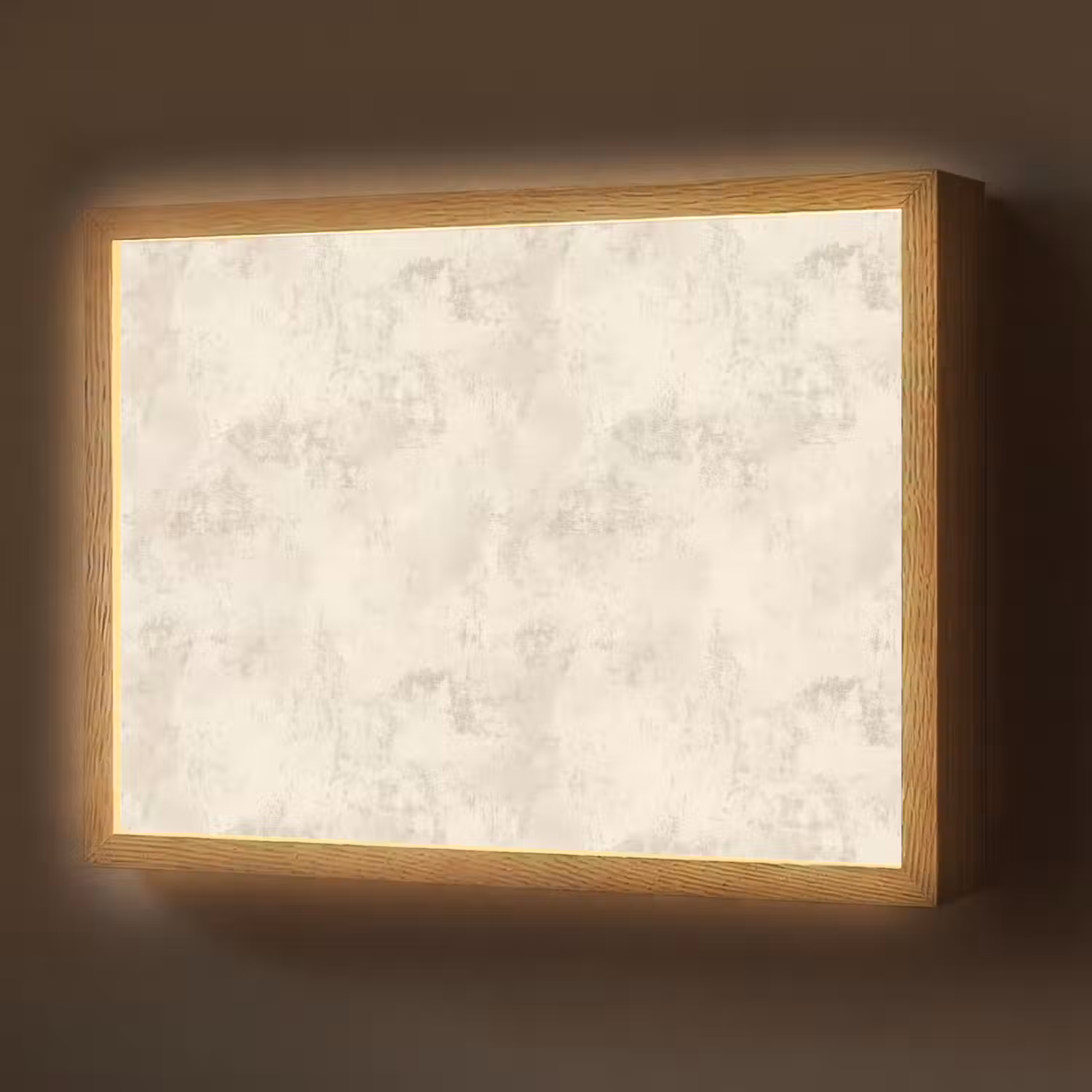 Patroon - Organisch - Beige Light Box met batterij (Wandlamp) middel 907 -z3d_website