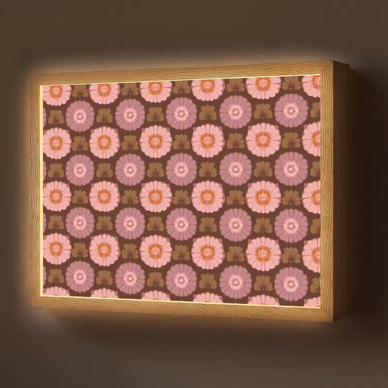 Retro - Madelief - Roze Light Box met batterij (Wandlamp) middel 907 -z3d_website