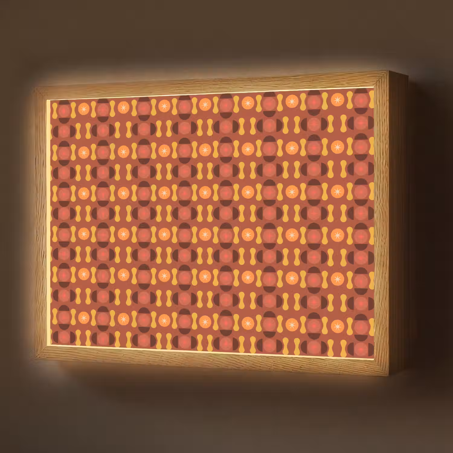 Retro - Disco - Hippie Light Box met batterij (Wandlamp) middel 907 -z3d_website