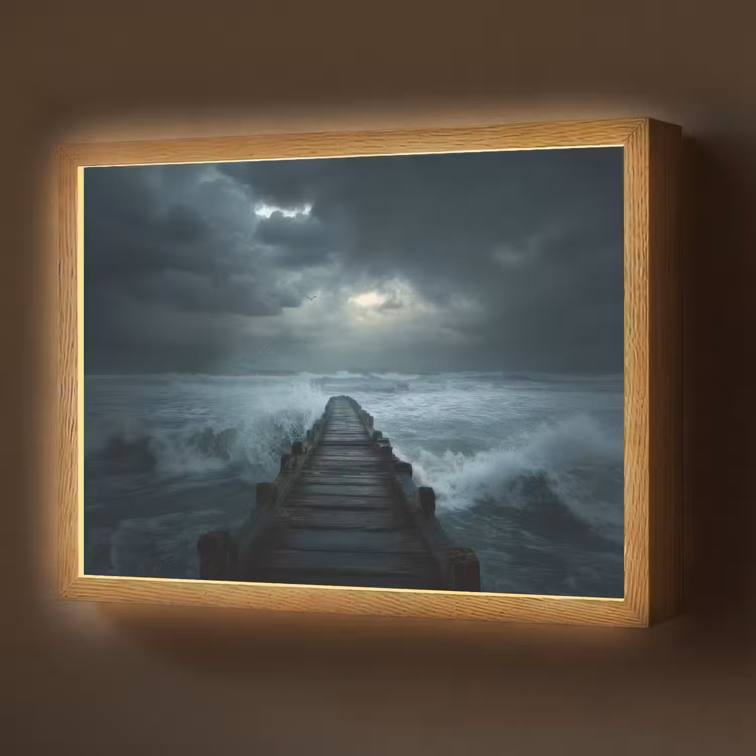 Steiger - Storm - Golven Light Box met batterij (Wandlamp) middel -z3d_website