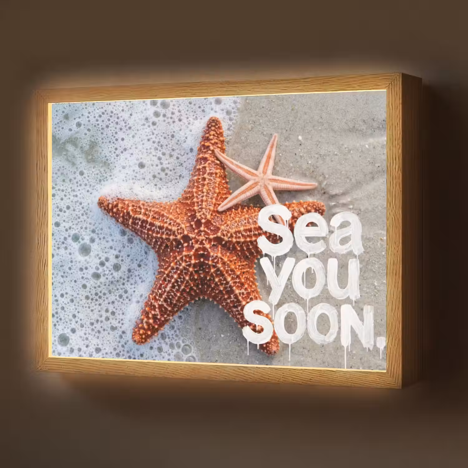 Sea you soon - Zeester - Zee Light Box met batterij (Wandlamp) middel -z3d_website