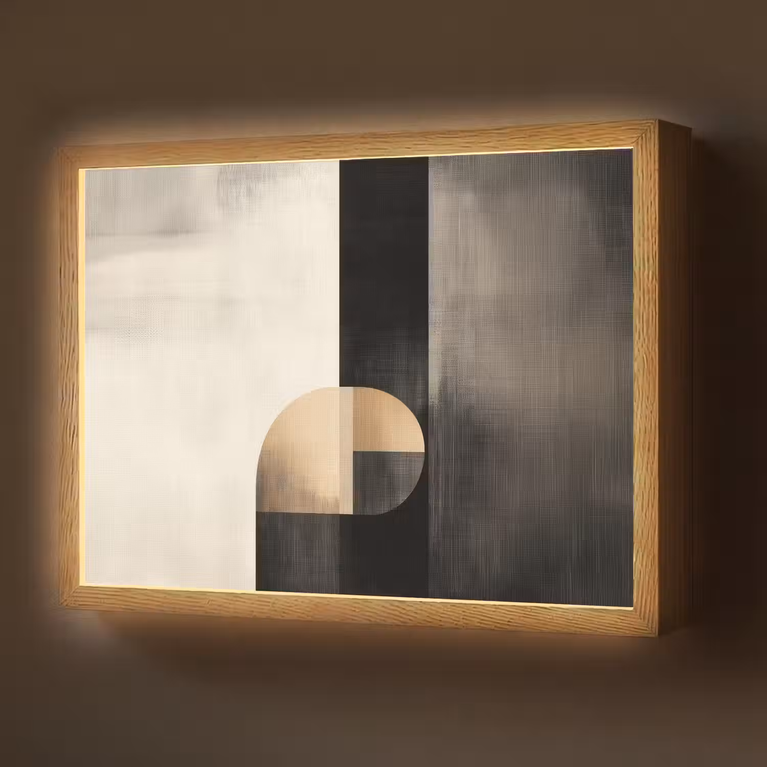 Vormen - Modern - Zwart Light Box met batterij (Wandlamp) middel -z3d_website