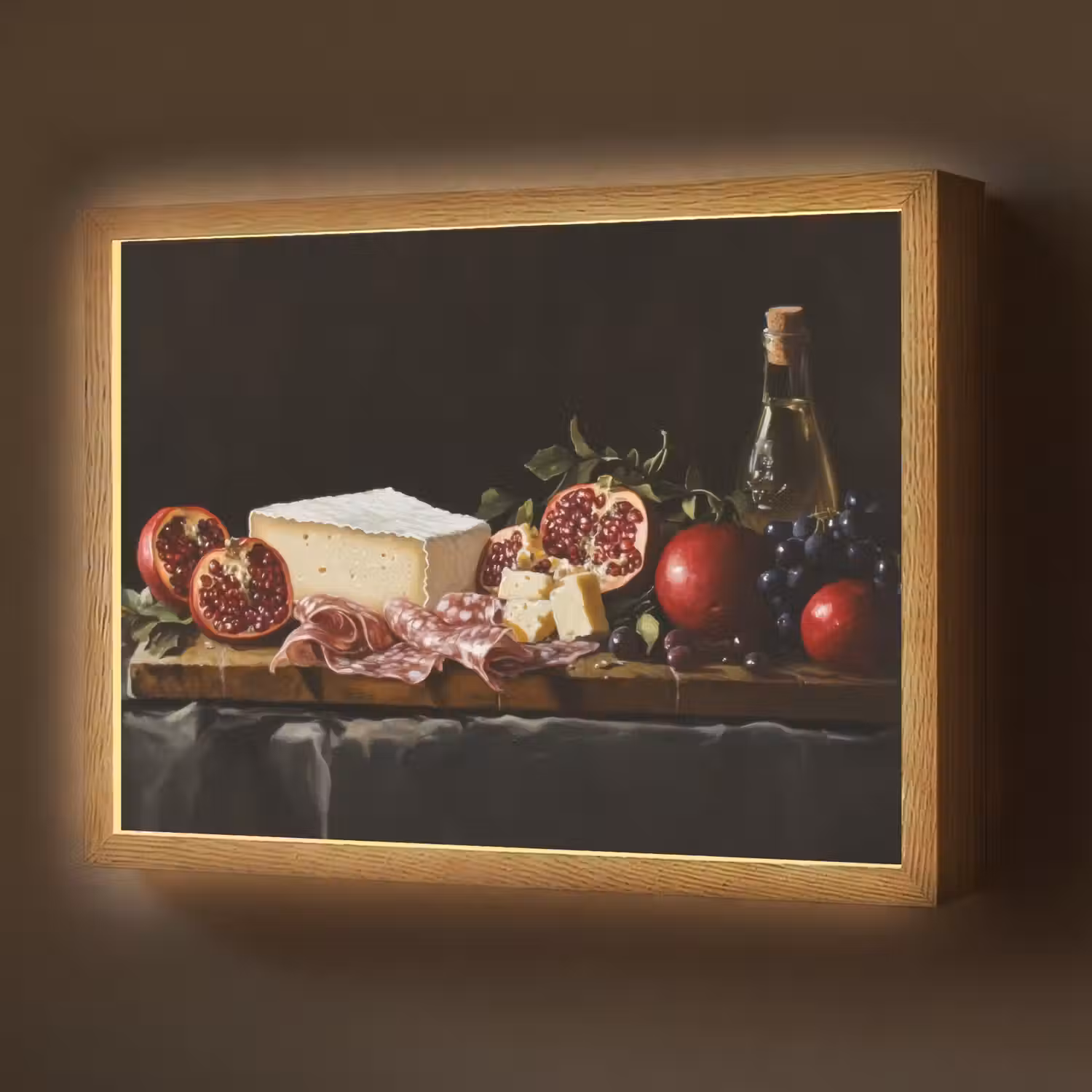 Stilleven - Vintage - Borrelplank Light Box met batterij (Wandlamp) middel -z3d_website