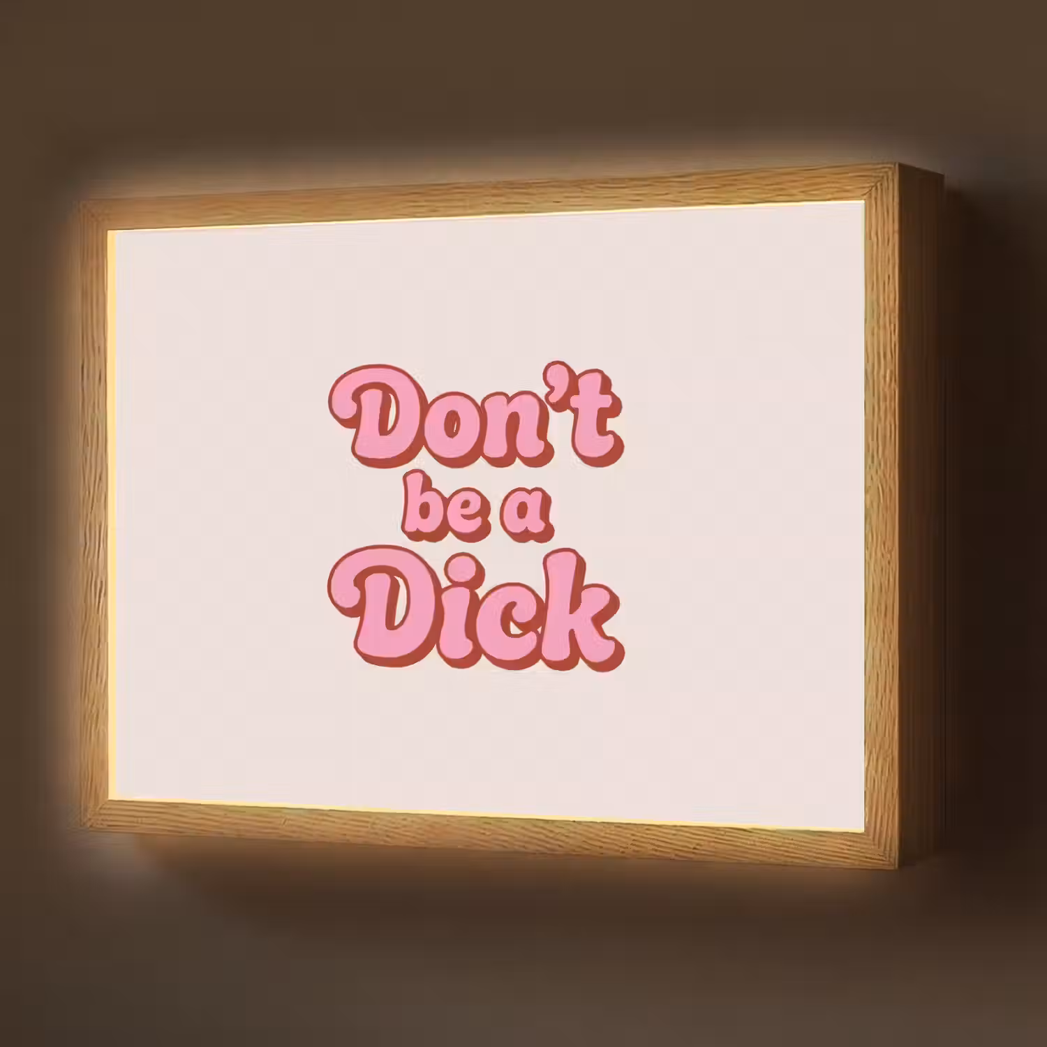 Tekst - Boodschap - Roze Light Box met batterij (Wandlamp) middel -z3d_website