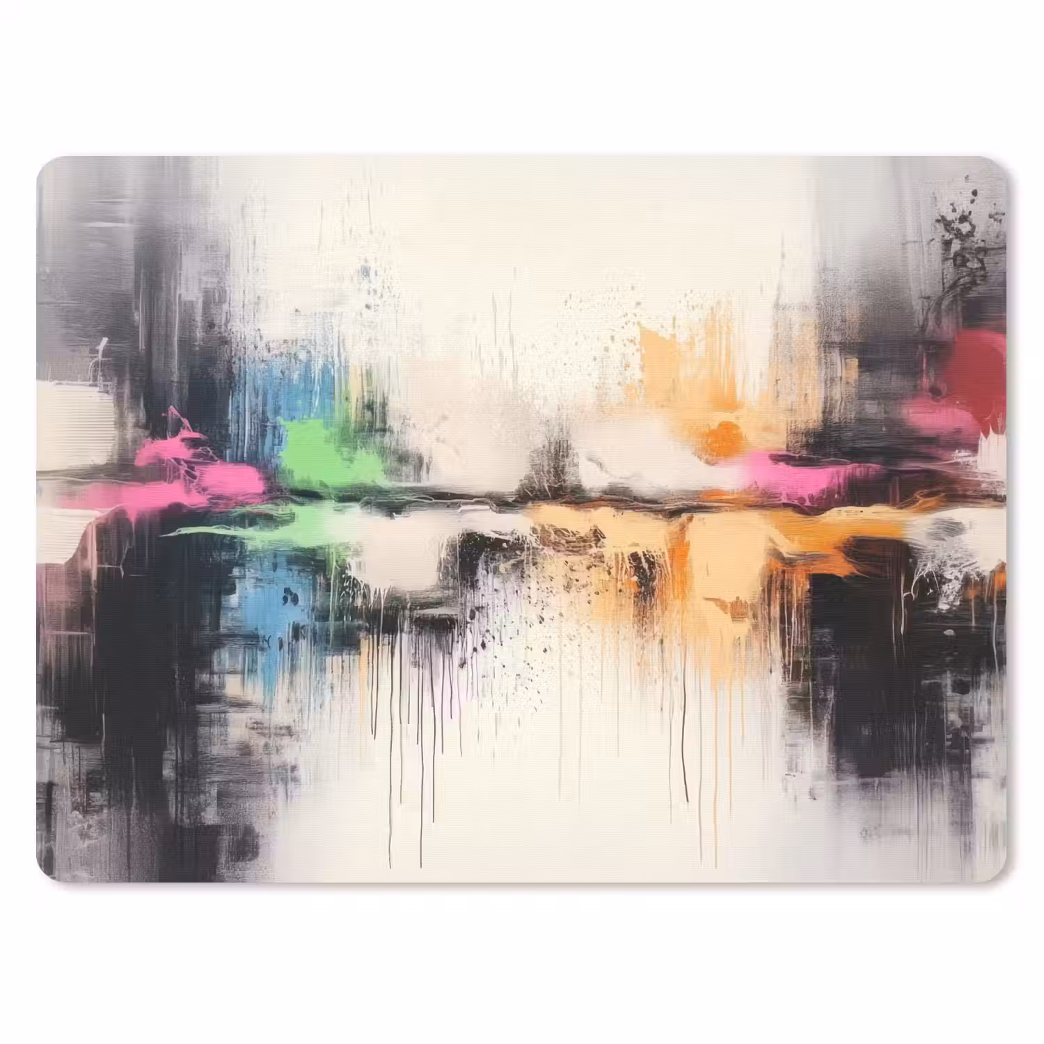 Abstract - Kleurexplosie - Landschap muismat rubber klein -3d