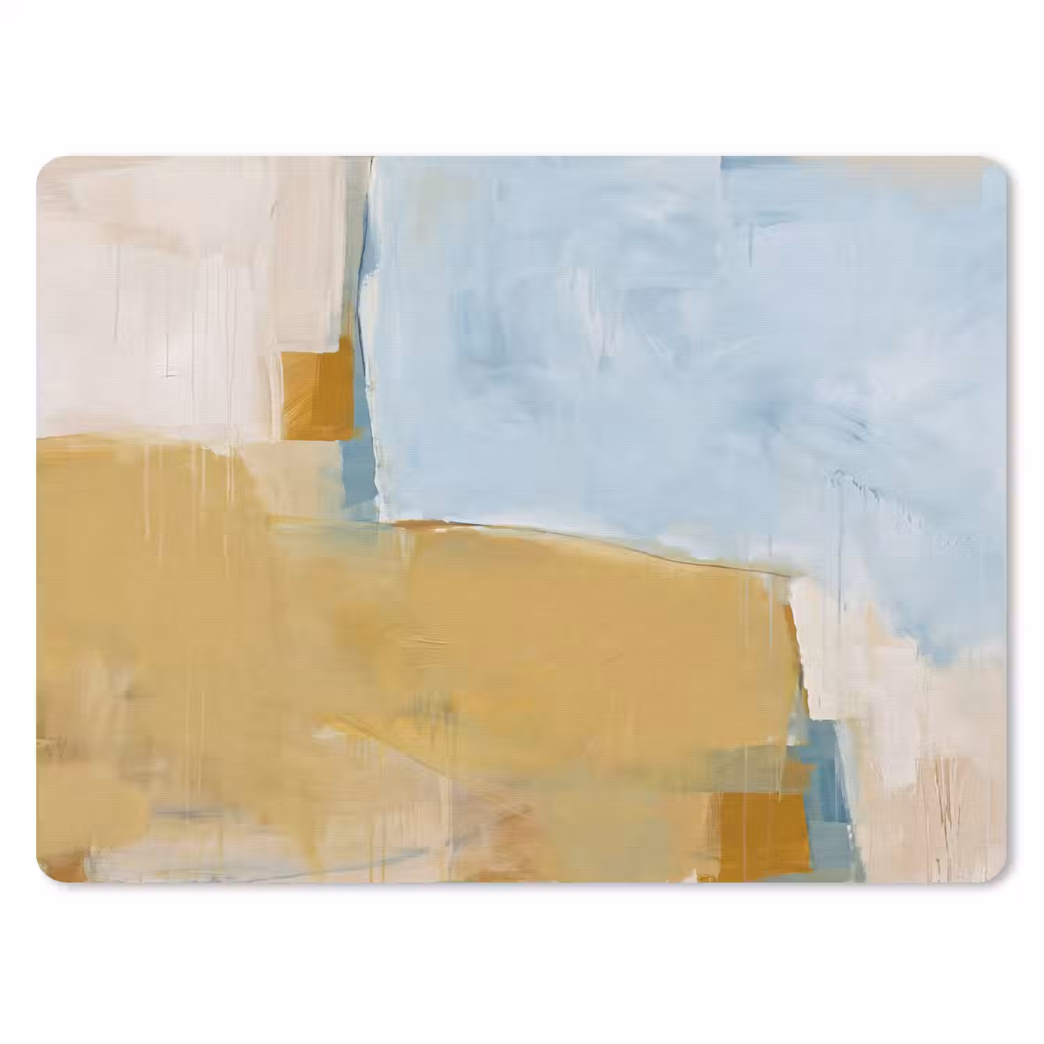 Abstract - Kleuren - Kunst - Modern - Blauw muismat rubber klein -3d