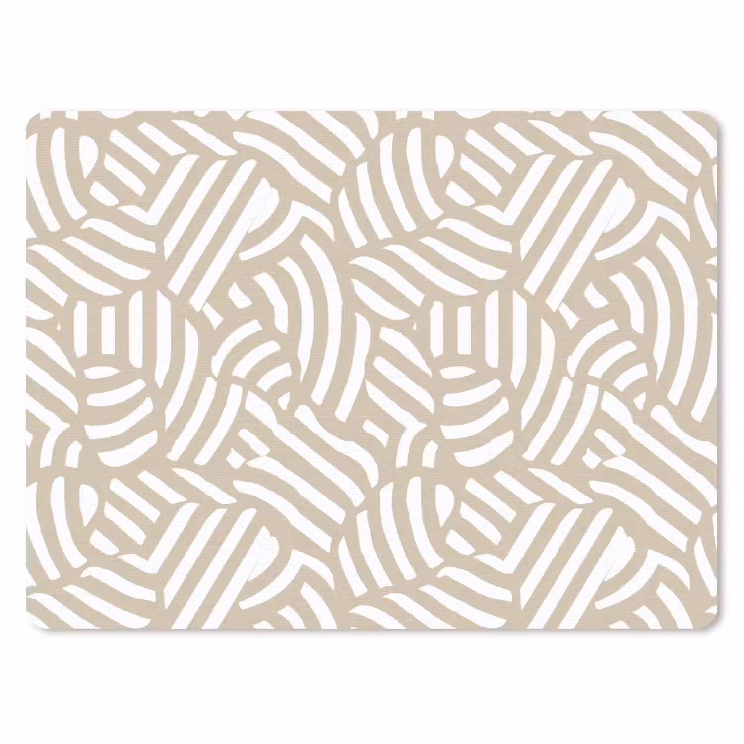 Abstract - Modern - Beige muismat rubber klein 262 -3d