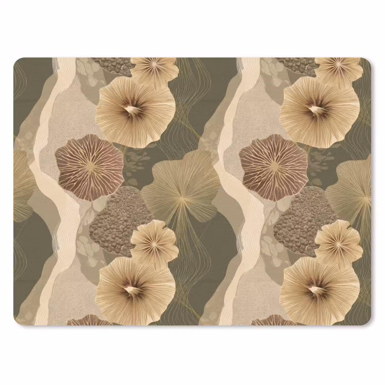 Abstract - Modern - Groen muismat rubber klein 262 -3d