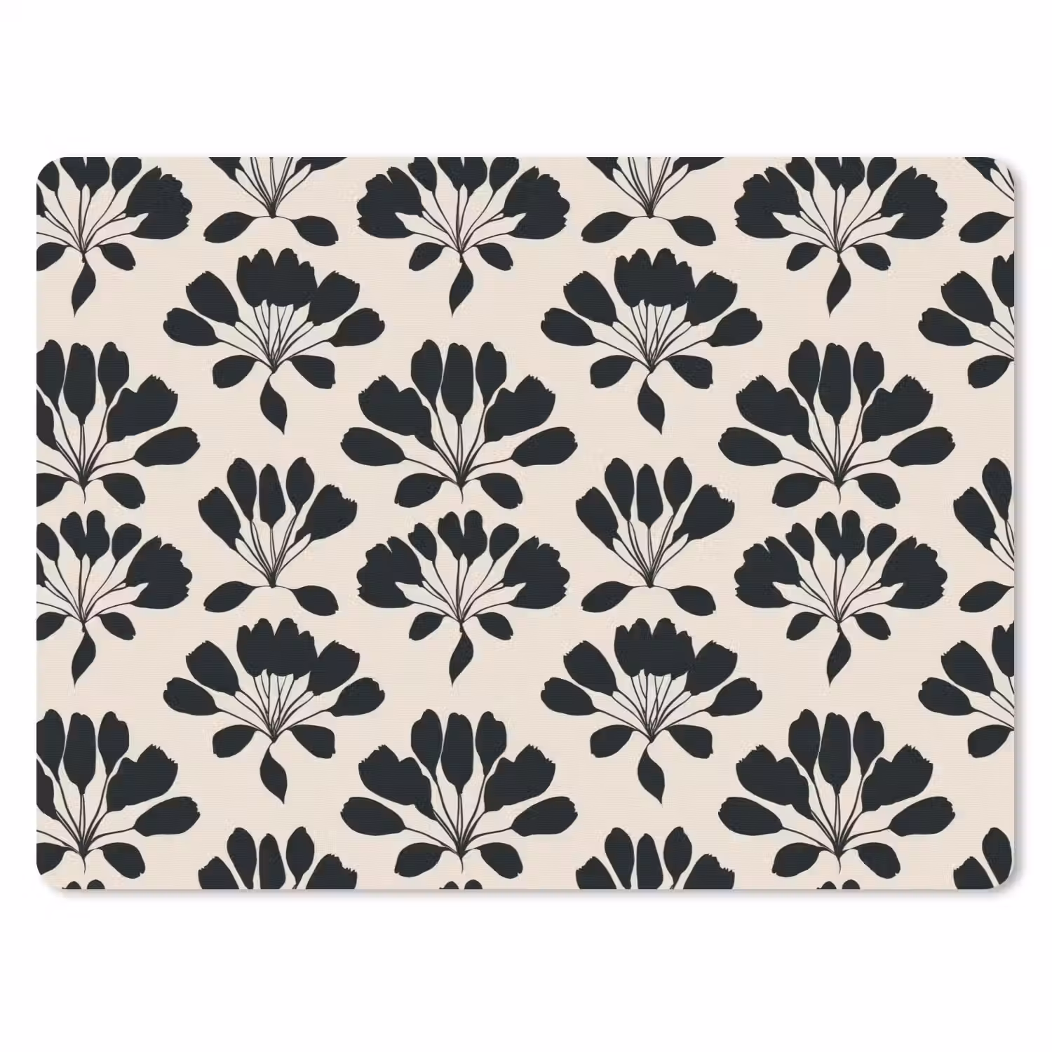 Abstract - Patroon - Zwart muismat rubber klein 262 -3d