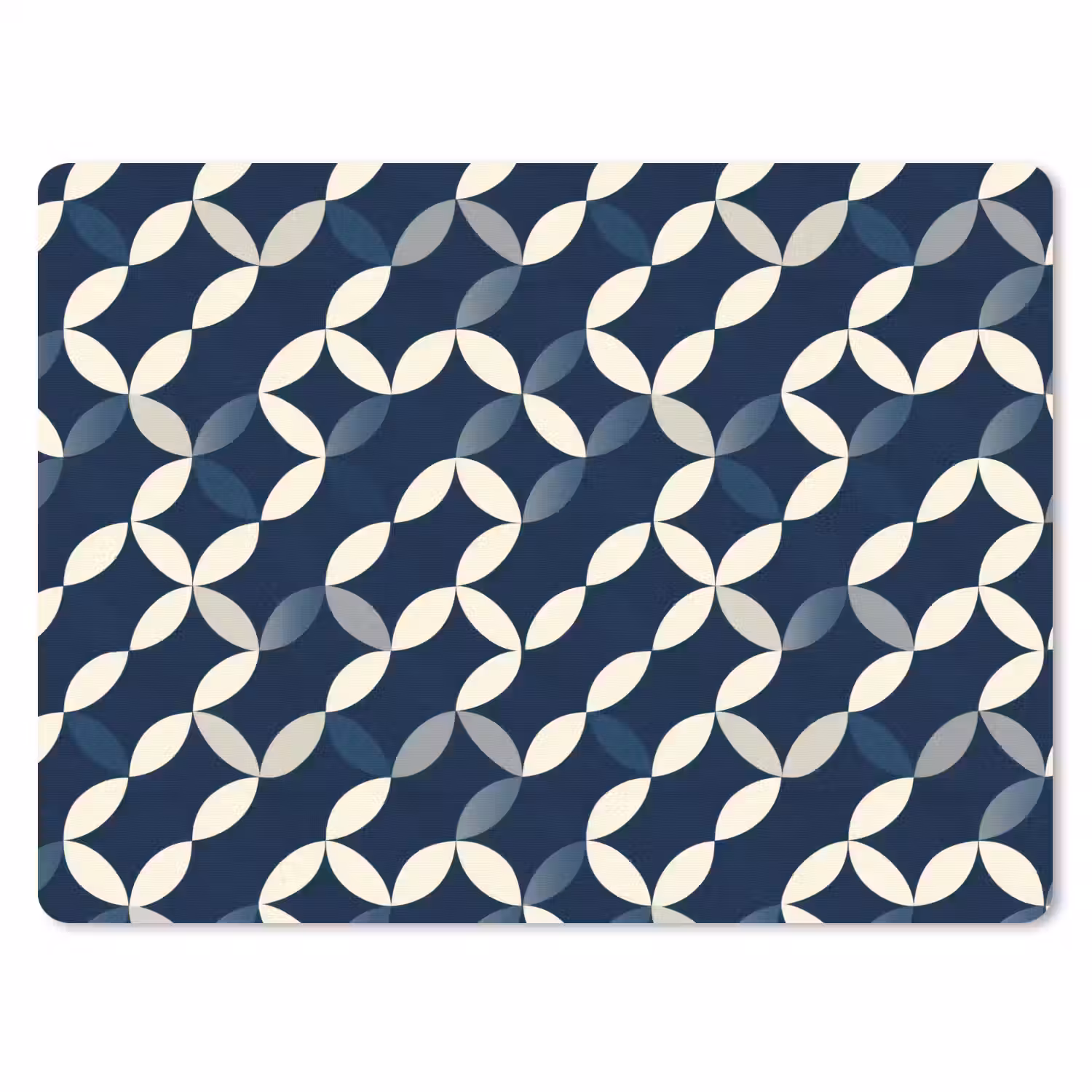 Abstract - Patroon - Blauw muismat rubber klein 262 -3d