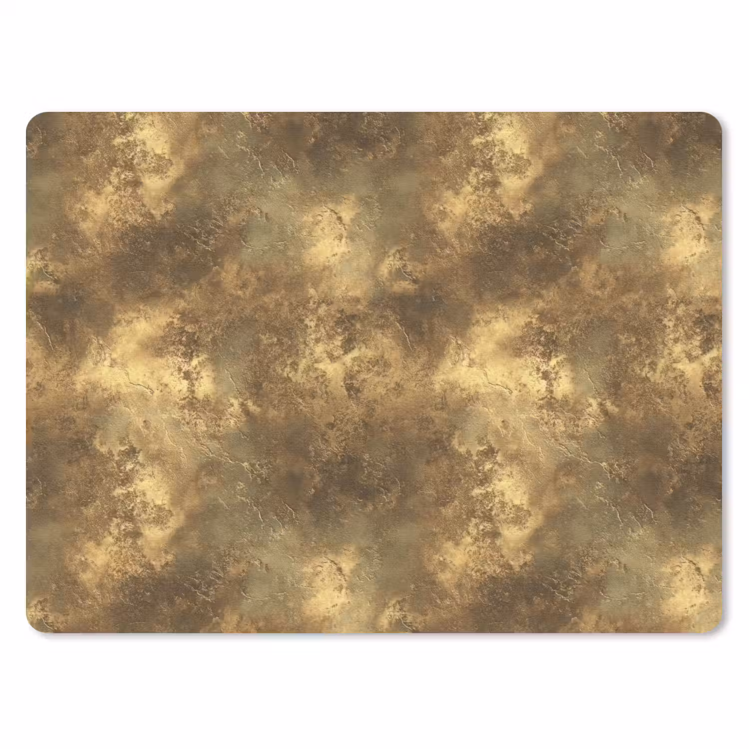 Antiek - Metaallook - Goud muismat rubber klein 262 -3d
