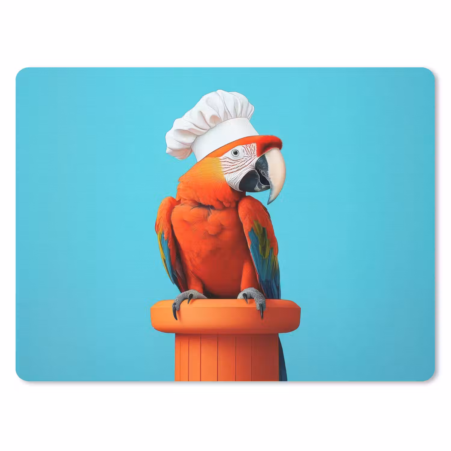 Ara - Koksmuts - Sokkel - Grappig muismat rubber klein -3d
