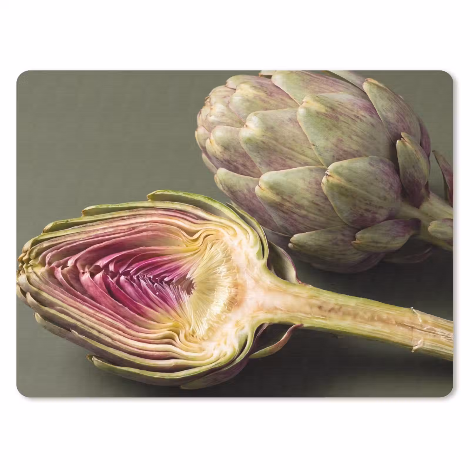 Mouse Pad - Artichoke - Purple - Food - Artisjok - Paars - Voedsel muismat rubber klein