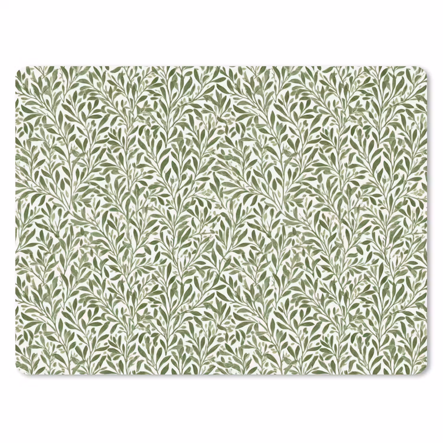 Botanisch - Takken - Groen muismat rubber klein 262 -3d