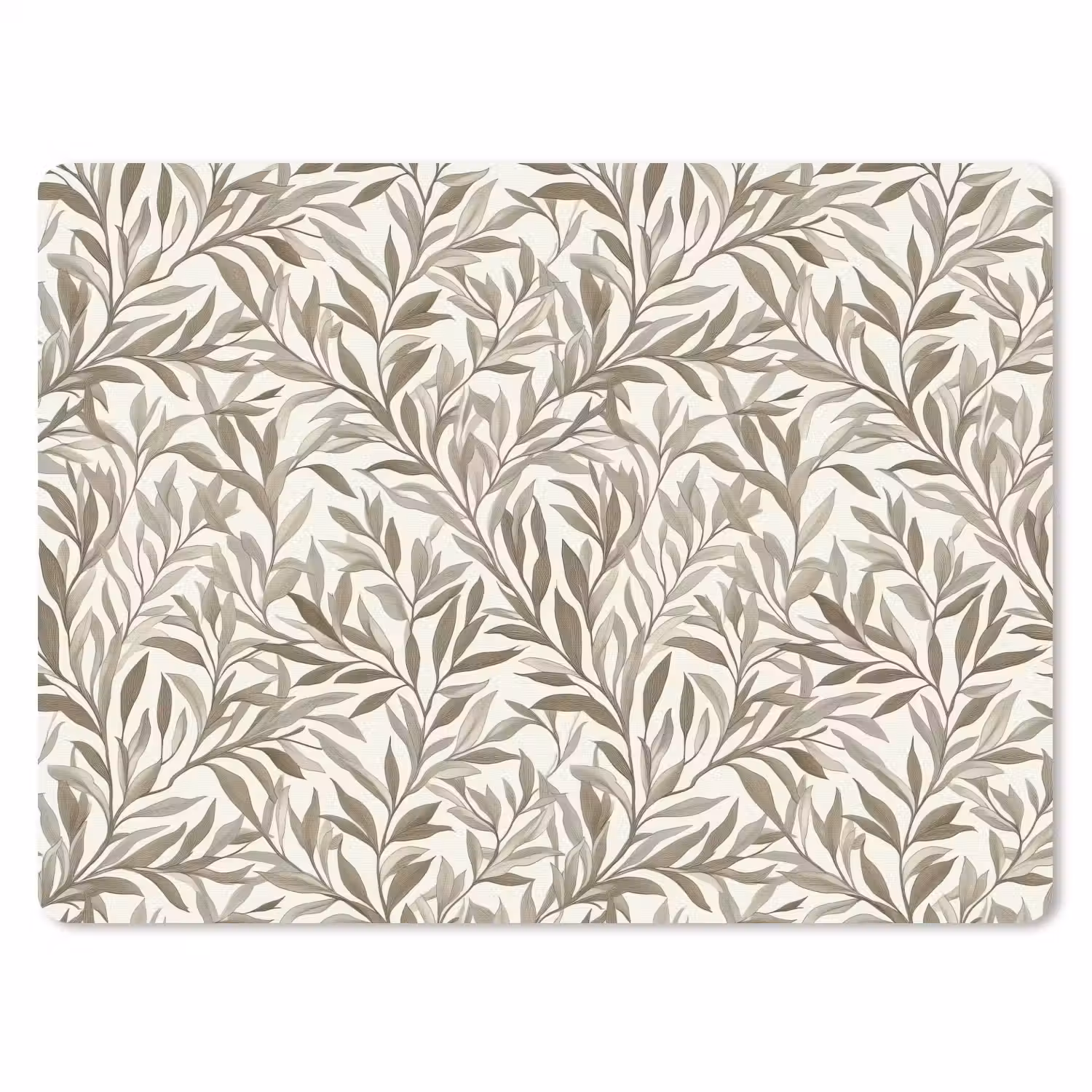 Takken - Botanisch - Taupe muismat rubber klein 262 -3d