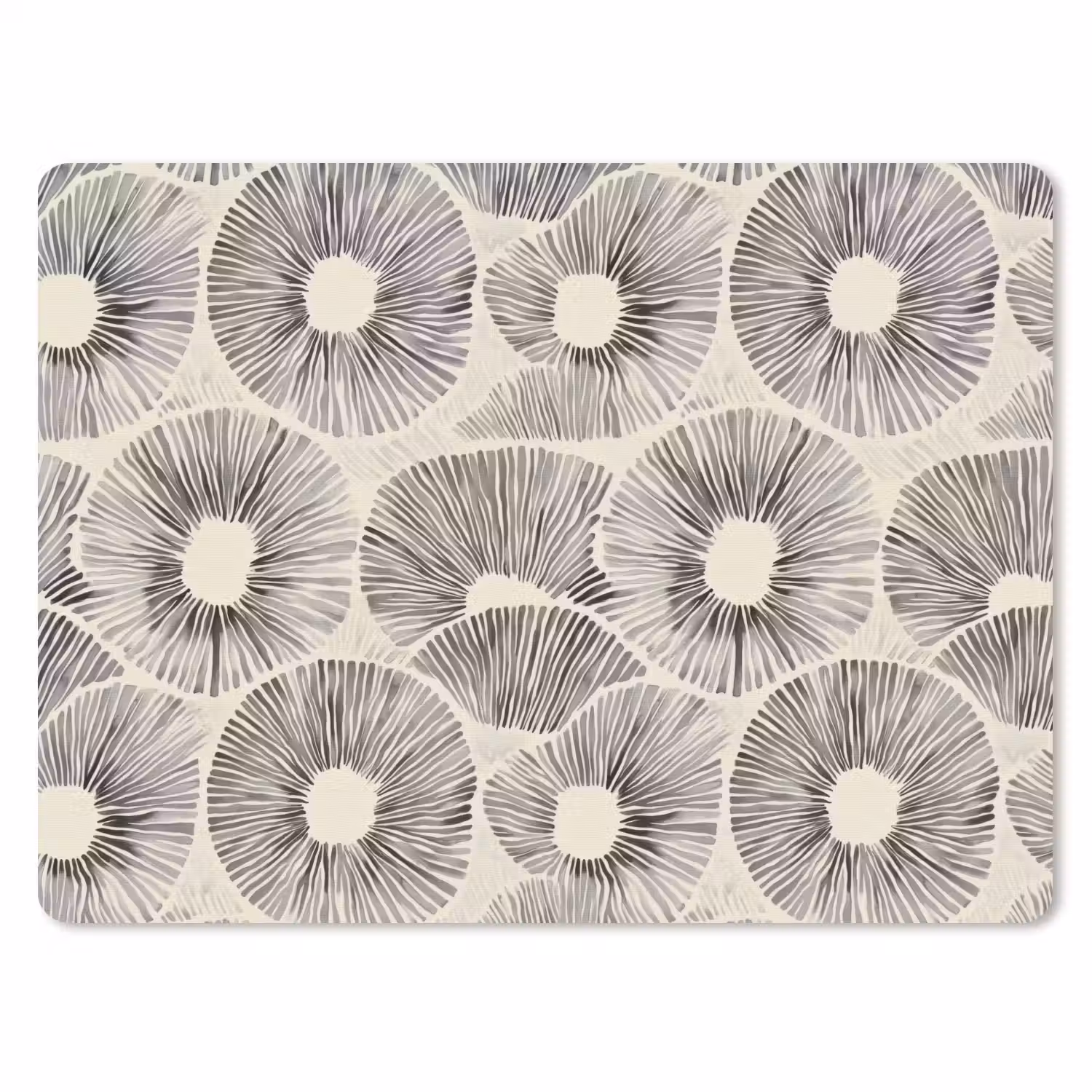Cirkels - Patroon - Zwart muismat rubber klein 262 -3d
