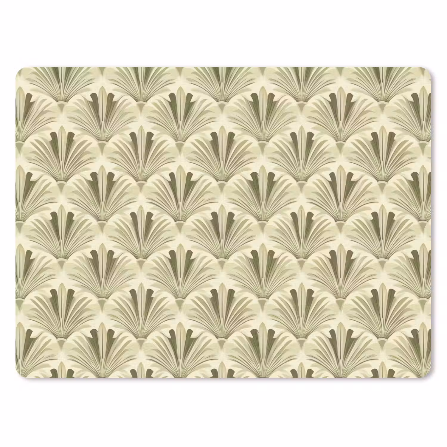 Klassiek - Waaier - Groen muismat rubber klein 262 -3d