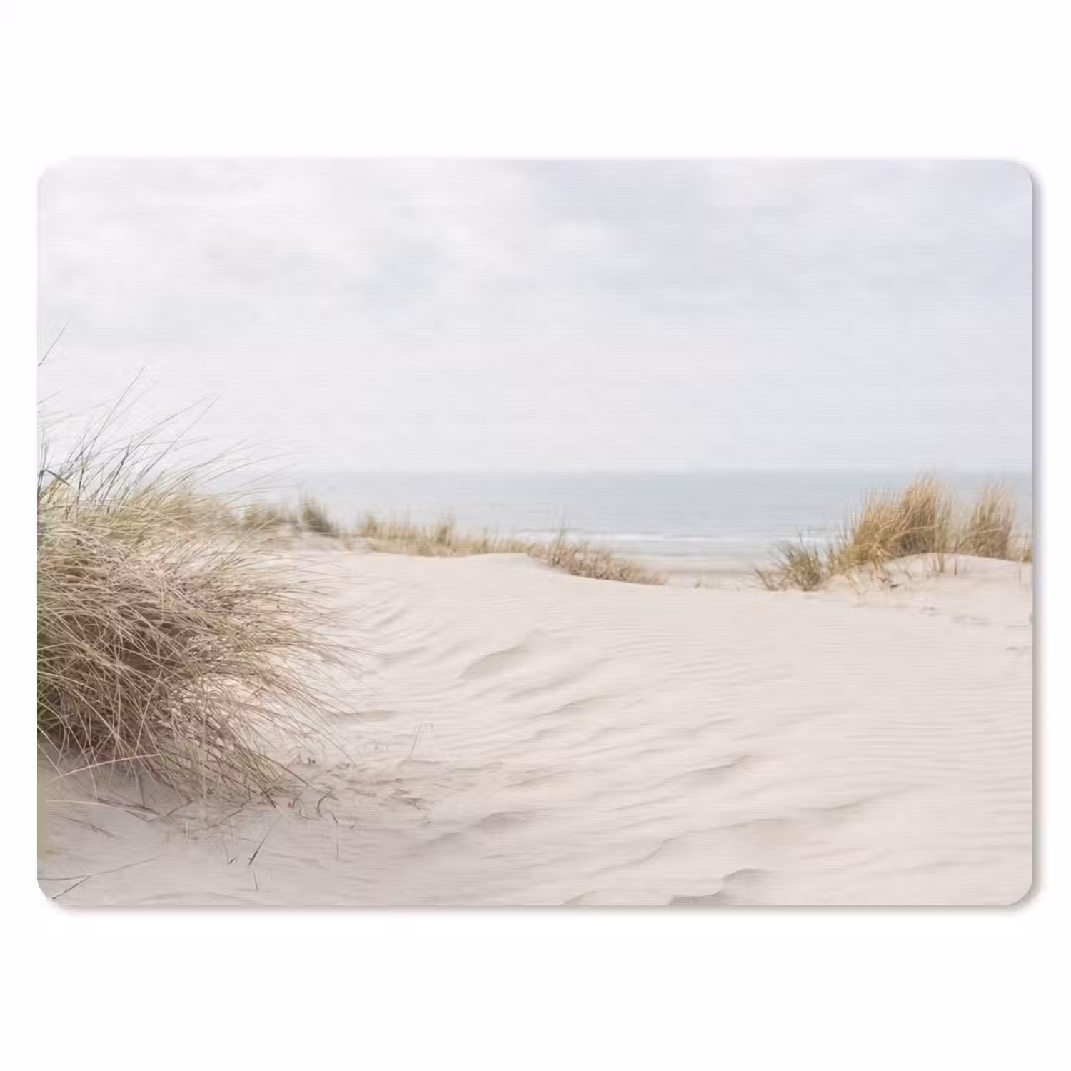 Wolken - Duinlandschap - Zand muismat rubber klein -3d