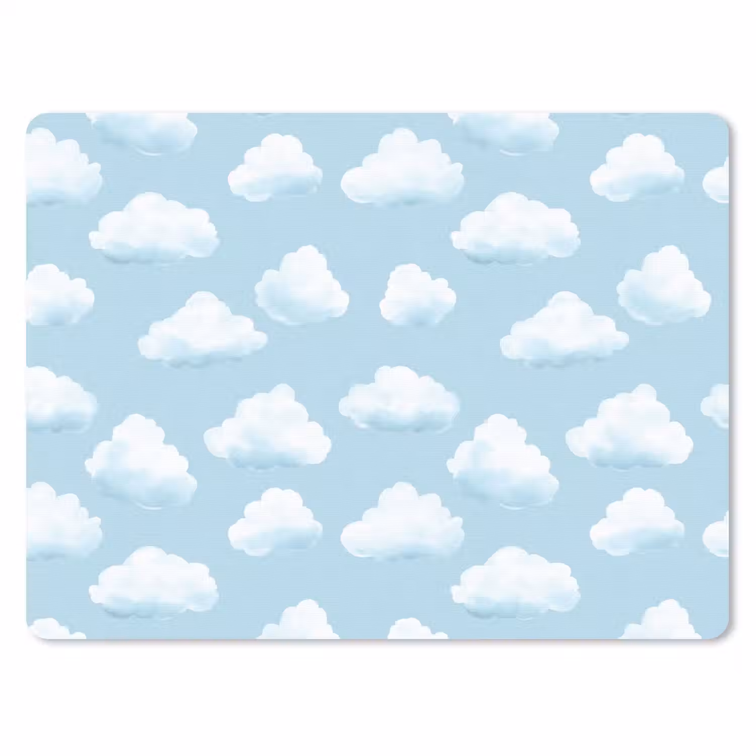 Wolken - Illustratie - Blauw muismat rubber klein 262 -3d