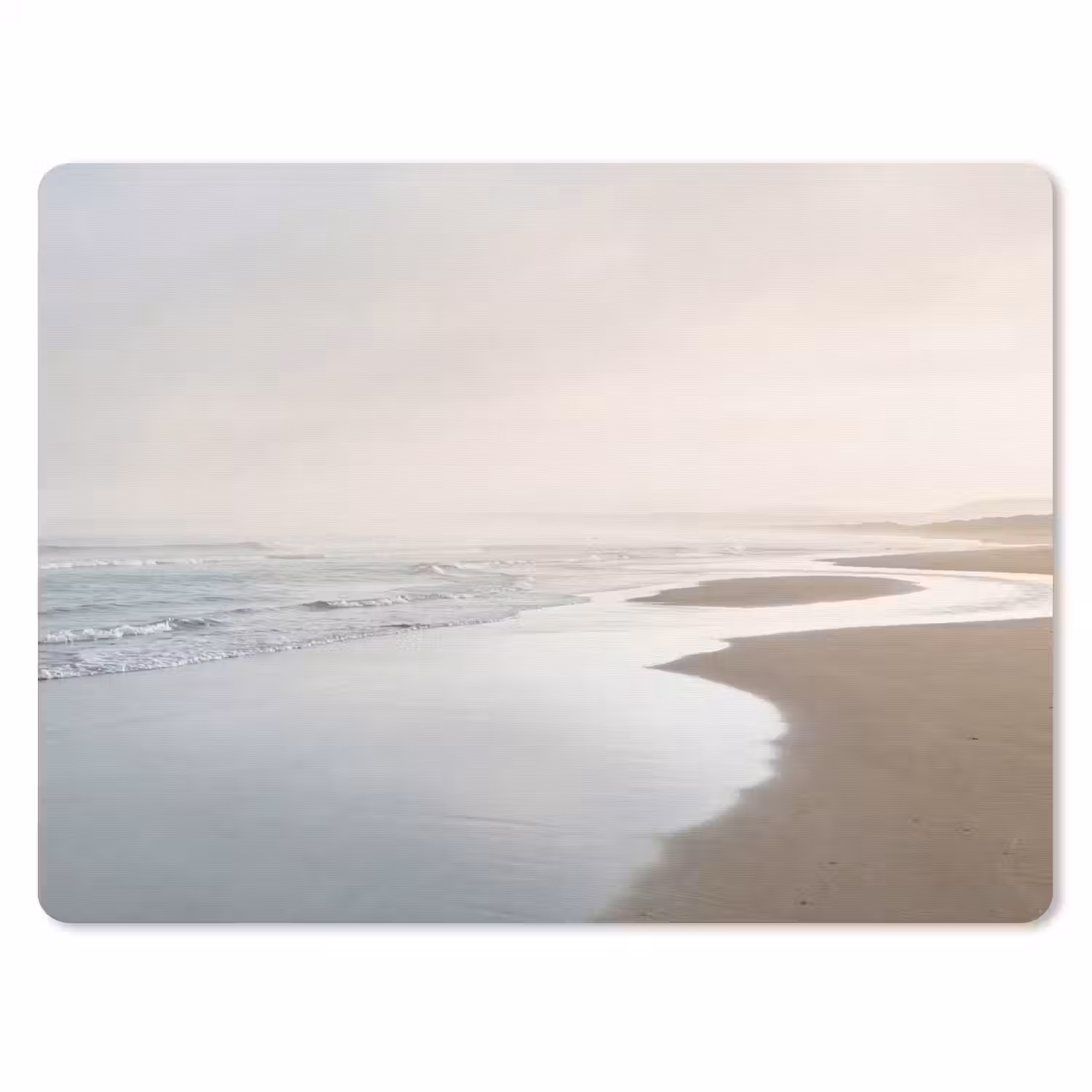Kustlijn - Strand - Oceaan muismat rubber klein -3d