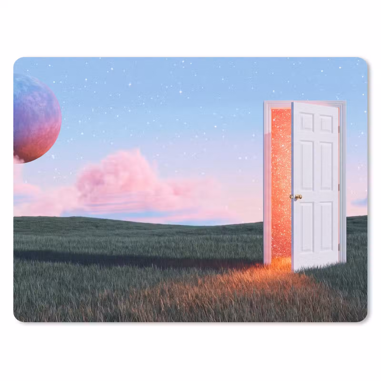 Mouse Pad - Door - Fantasy - Space - Deur - Fantasie - Ruimte muismat rubber klein