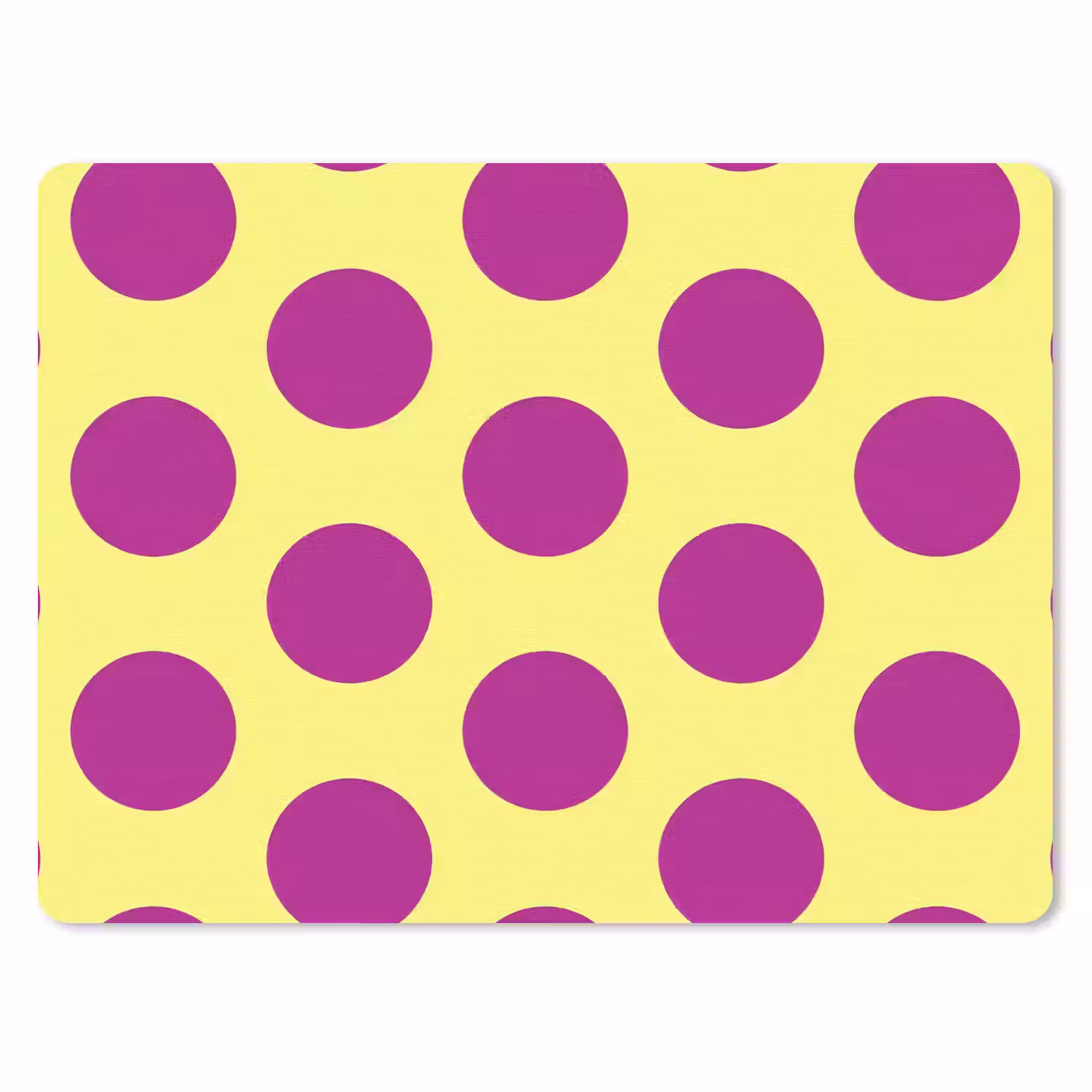 Dots - Klassiek - Geel muismat rubber klein 262 -3d